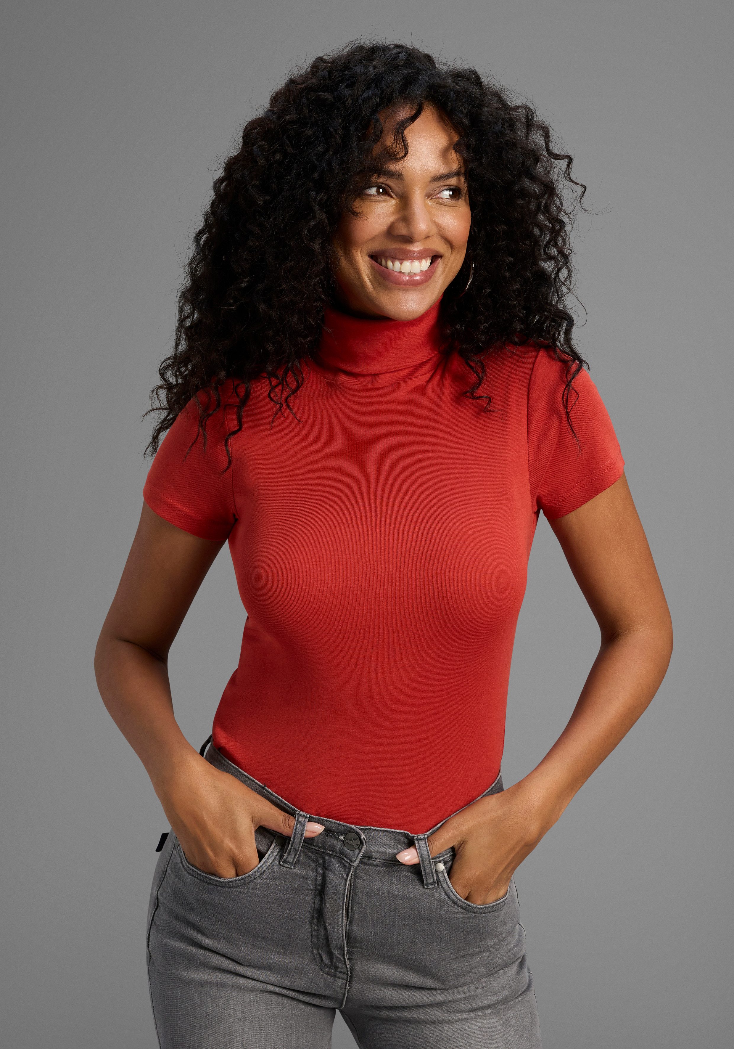 Flashlights Rollkragenshirt (Packung, 2-tlg., 2er-Pack) eng geschnitten, au günstig online kaufen