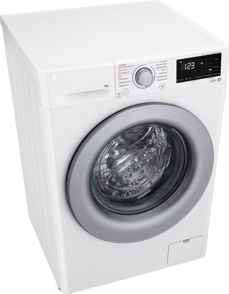 Dampf Allergy LG 3 Tiefenreinigung kg, Programmen 1400 Serie Waschmaschine mit 8 Steam: mit Care wie speziellen F4WV3284, U/min,