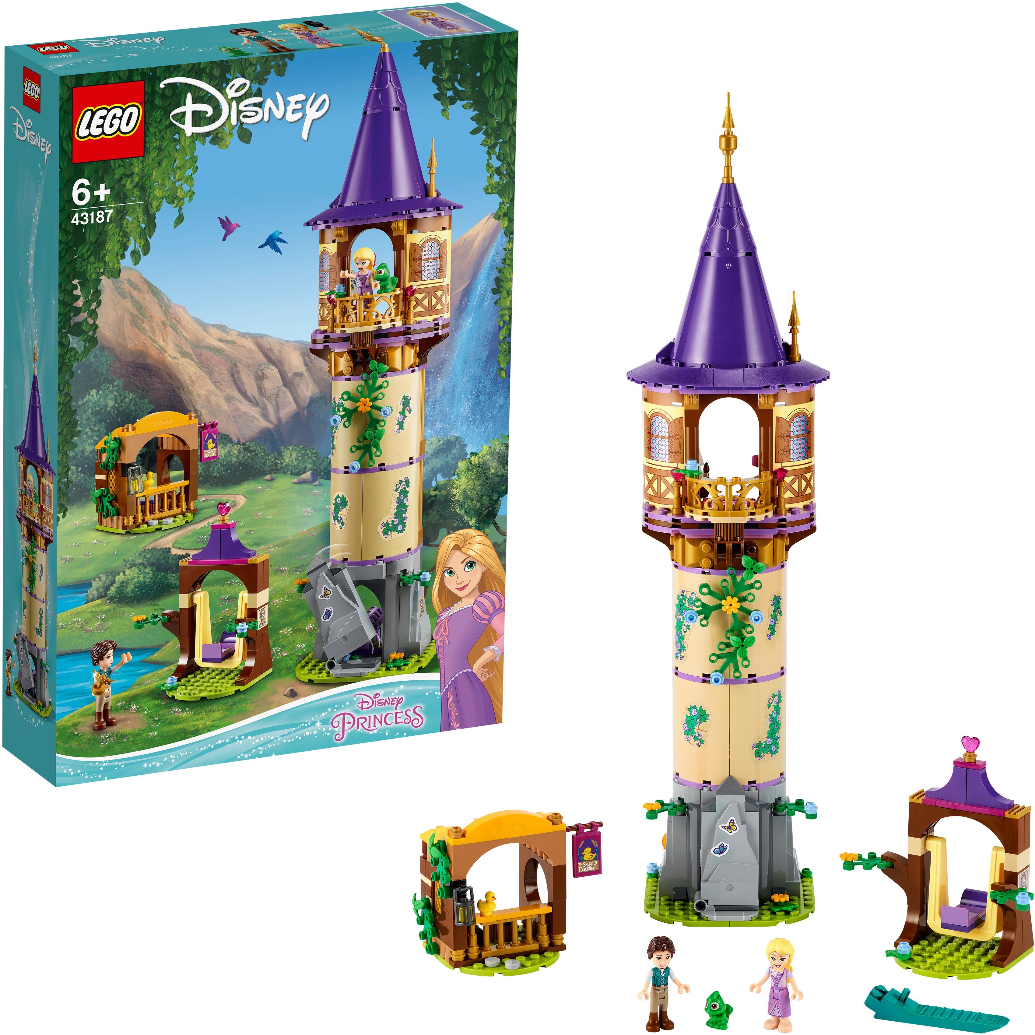 Image of LEGO 43187 Rapunzels Turm Bausatz, Mehrfarbig