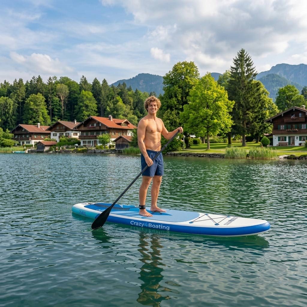 CRAZY4BOATING Inflatable SUP-Board C4B SUP Board Set (S Serie)