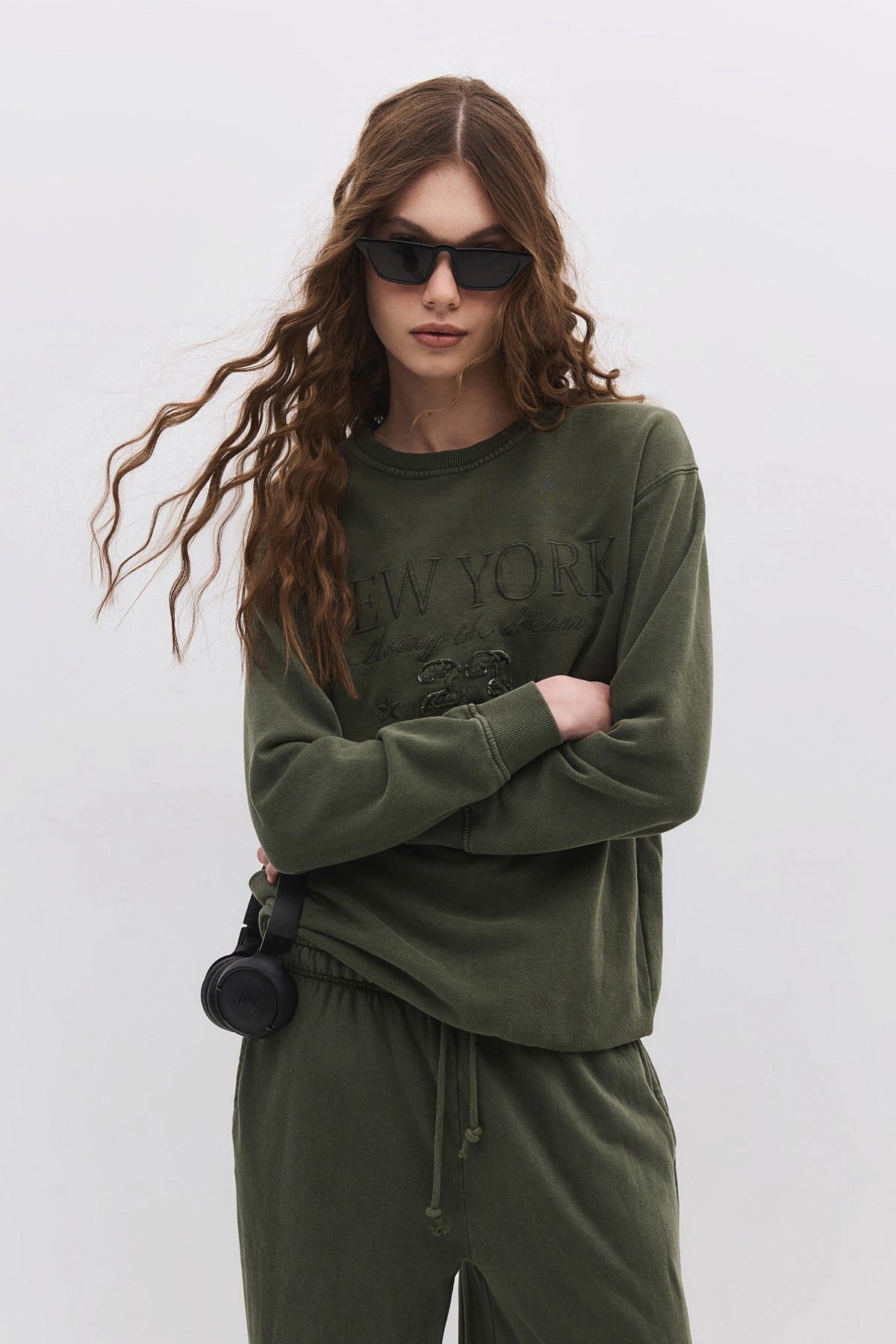 No Matter What Kapuzensweatshirt Sweatshirt mit Rundhalsausschnitt