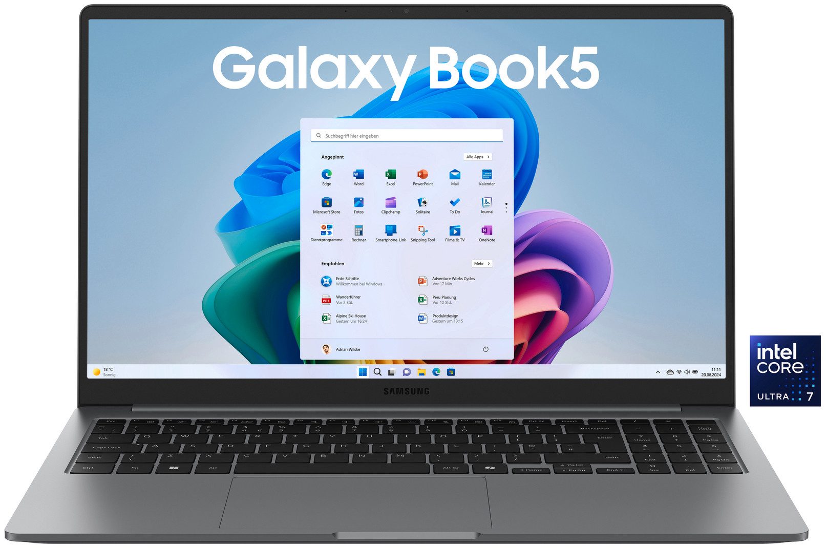 Samsung Galaxy Book5 (NP750X) 15,6'' Ultra 7 16GB/512GB (39,6 cm/15,6 Zoll, Intel Ultra 7 255U, Intel Graphics, 16 GB, 512 GB SSD)