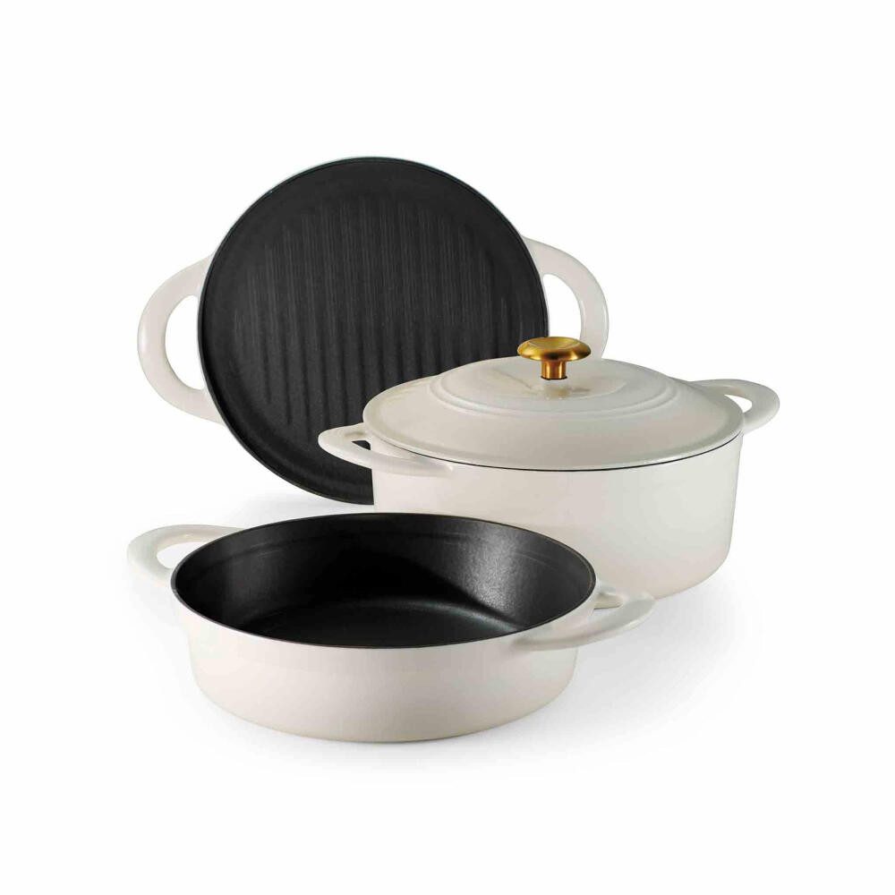 Tramontina Pfannen-Set CAST IRON 4-tlg. Latte