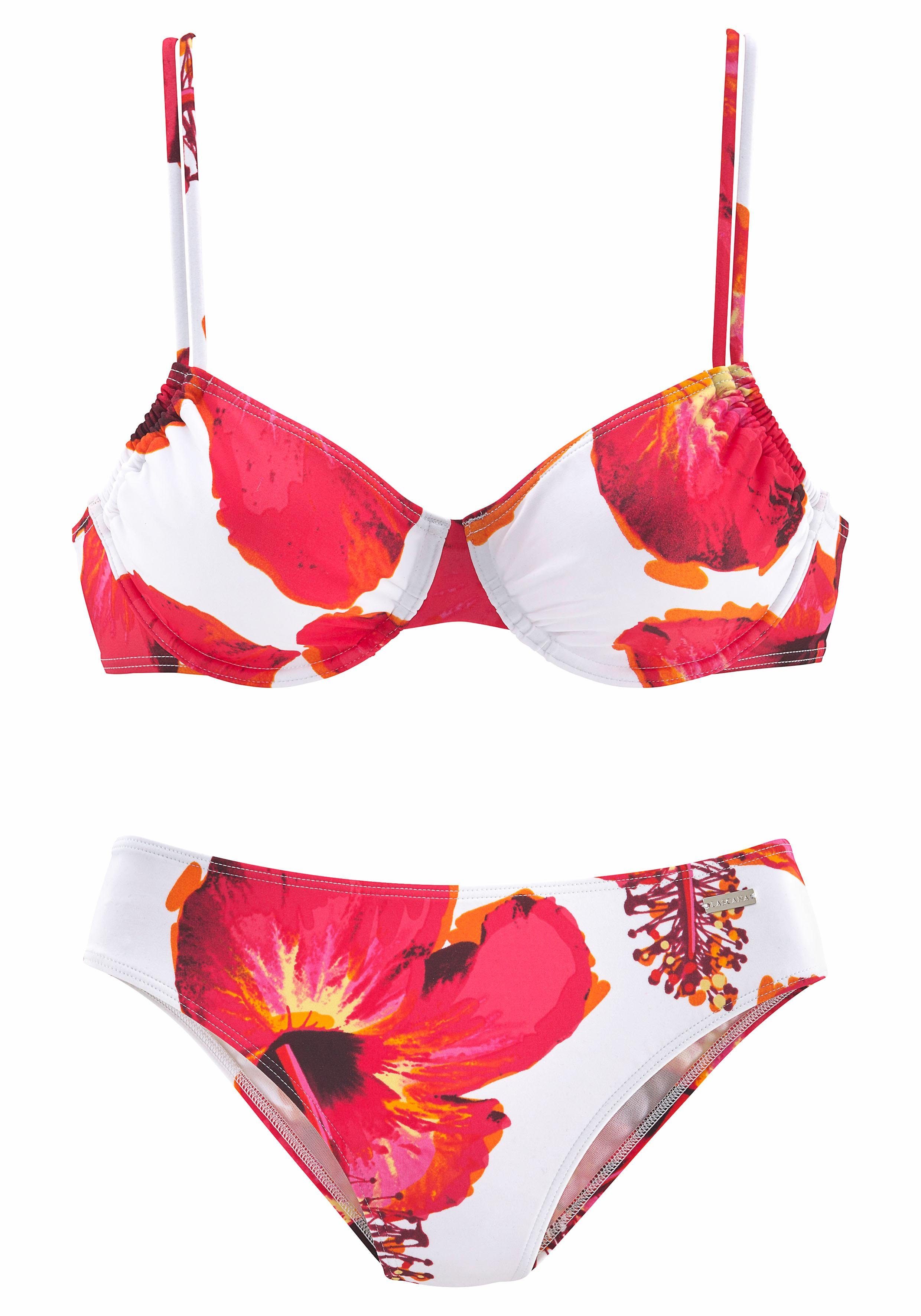 LASCANA Bügel-Bikini mit plakativem Blütenprint günstig online kaufen