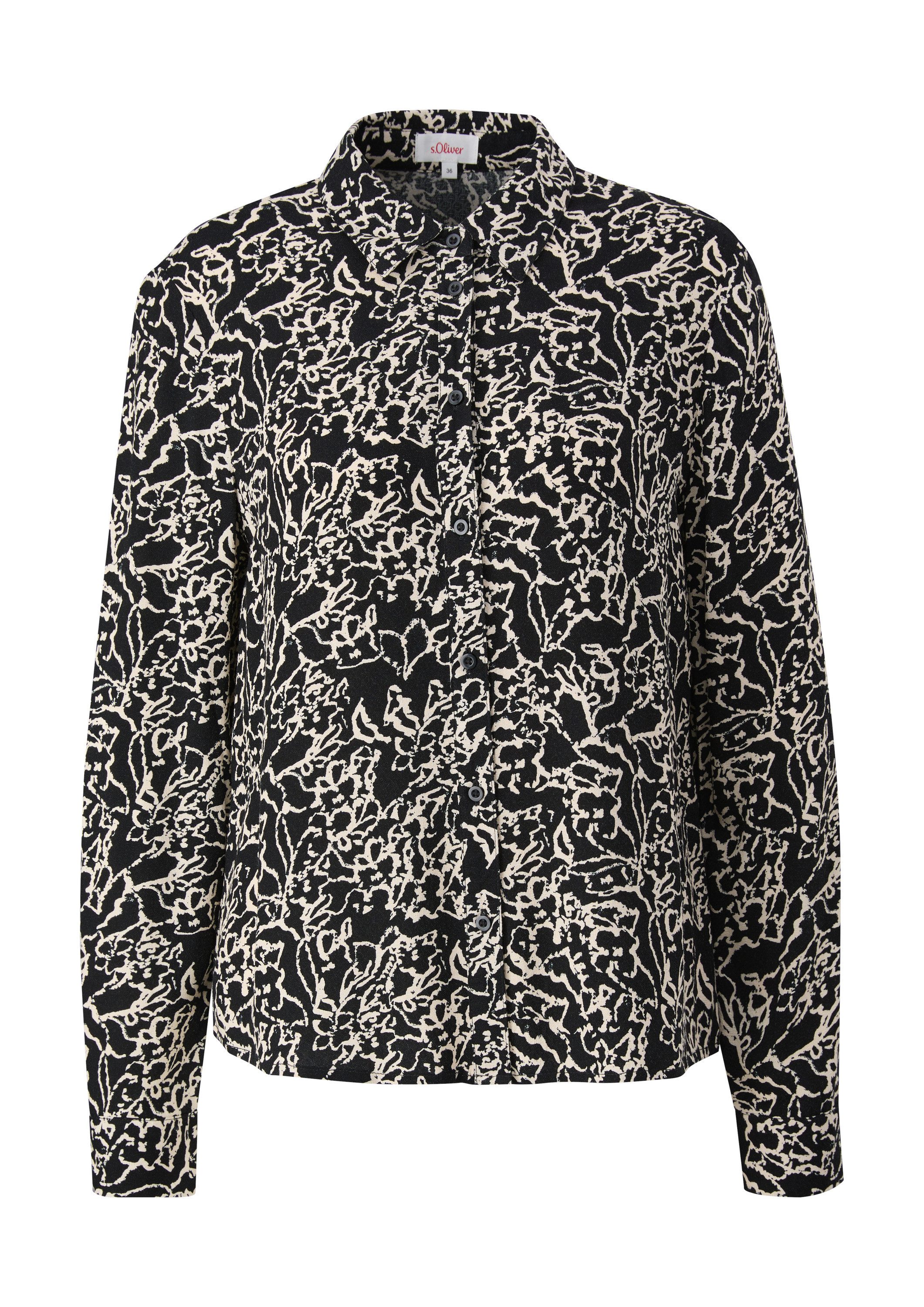 s.Oliver Langarmbluse Bluse Bluse aus Viskose günstig online kaufen
