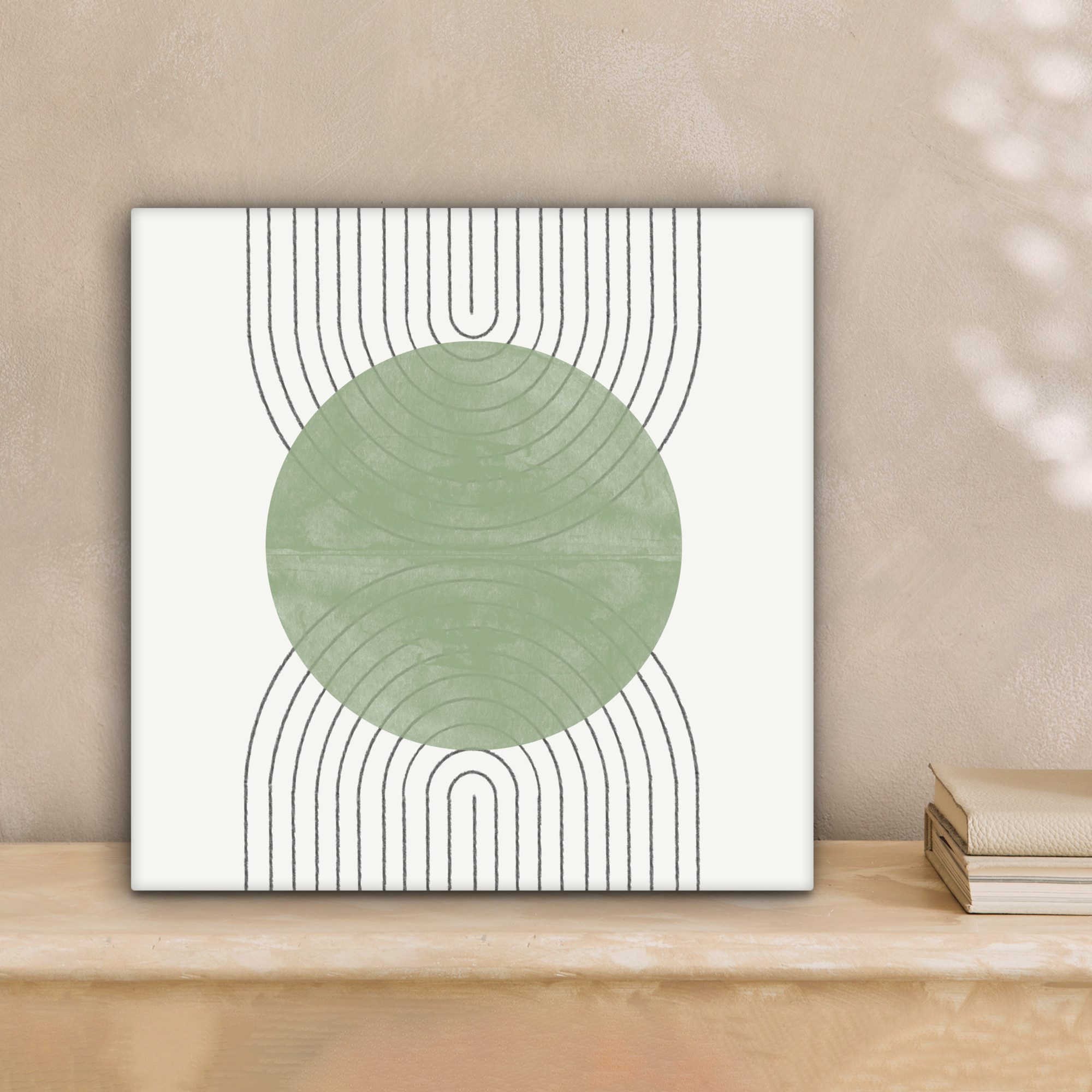 OneMillionCanvasses® Leinwandbild Linien - Kreis - günstig online kaufen