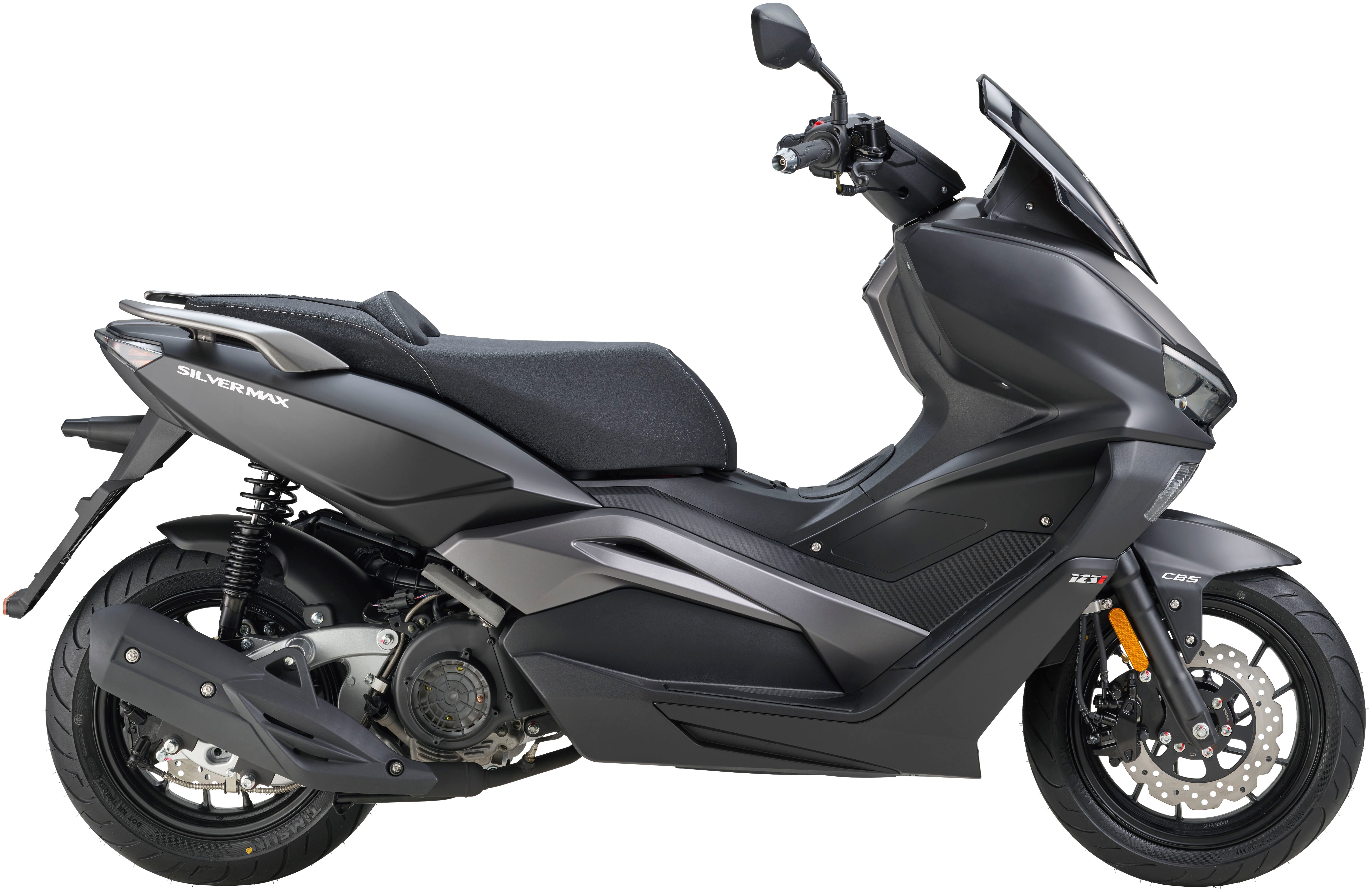 Luxxon Motorroller Silvermax 125 (85 km/h), E5+, Maxi-Scooter, matt-anthrazit, 125 ccm, 85 km/h, Euro 5+, Euro 5+, Windschild, CBS, USB-Anschluss, Maxi-Scooter, Keyless Go