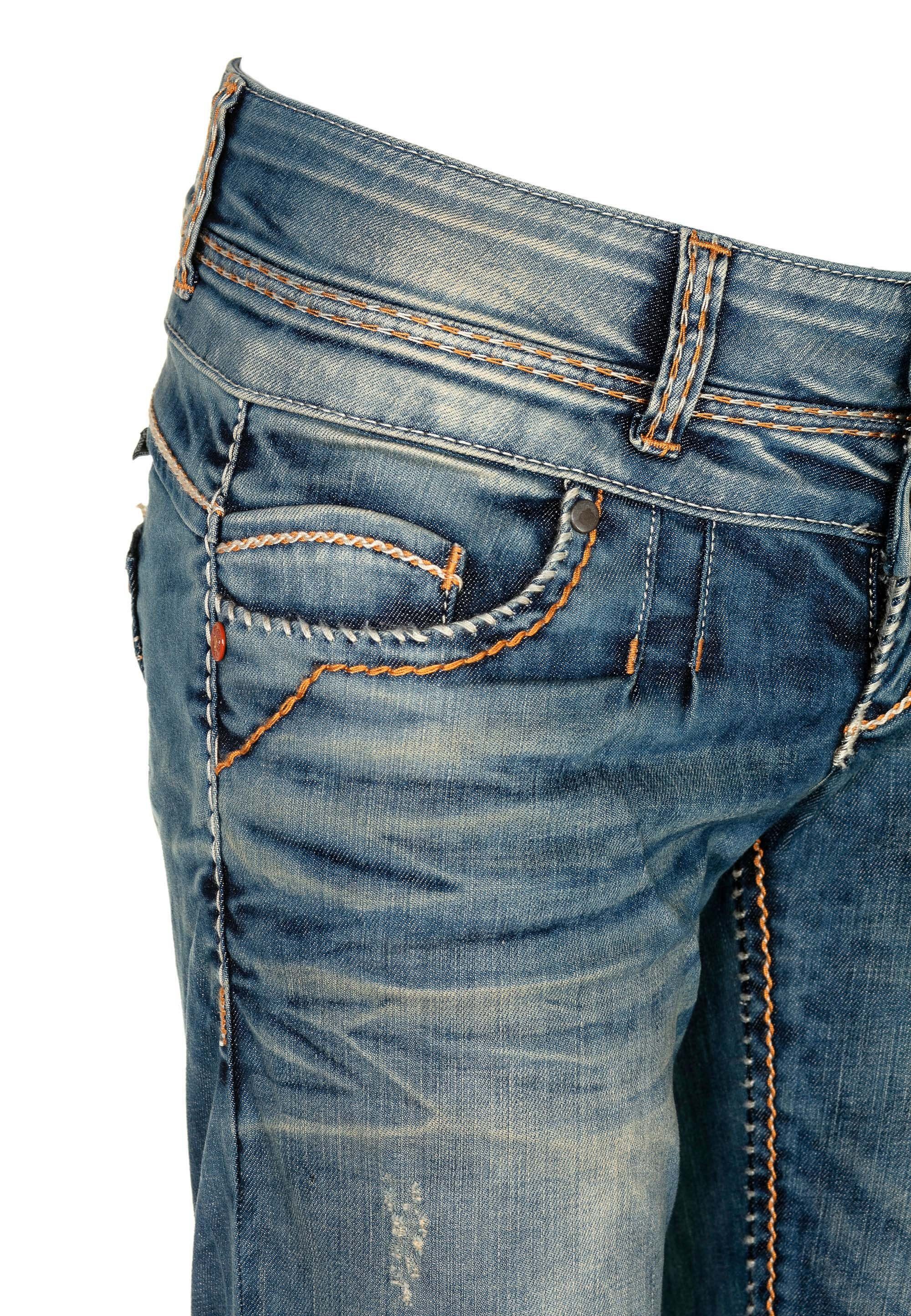 Steppnähten Straight mit Slim-fit-Jeans & Baxx Fit Cipo in