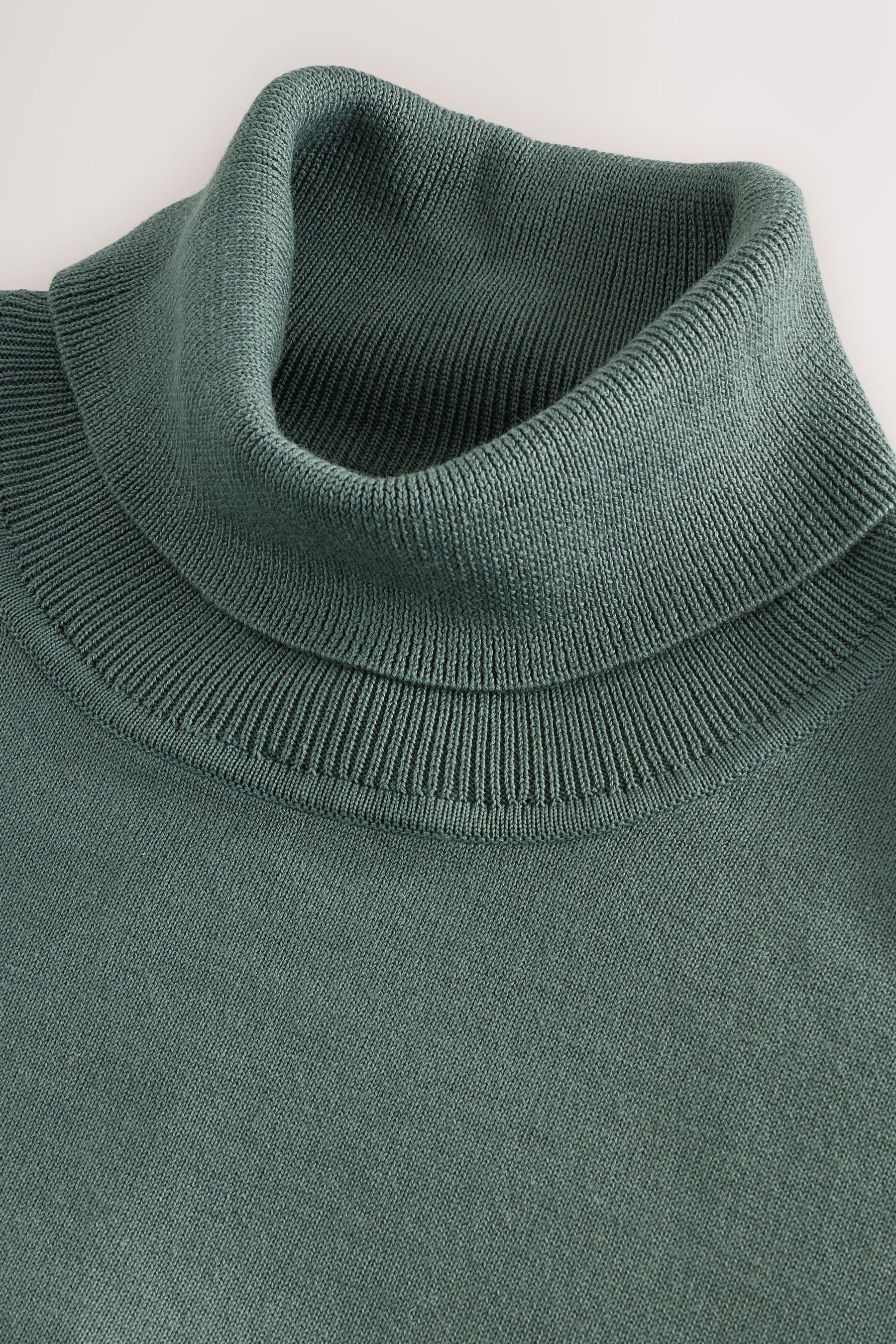 Next Langarm-Poloshirt EDIT Gestrickter langärmeliger Rollkragenpulli (1-tlg)