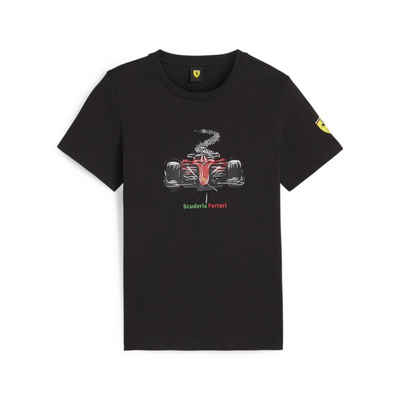 PUMA T-Shirt Scuderia Ferrari Race Motorsport T-Shirt mit Grafik Jugendliche