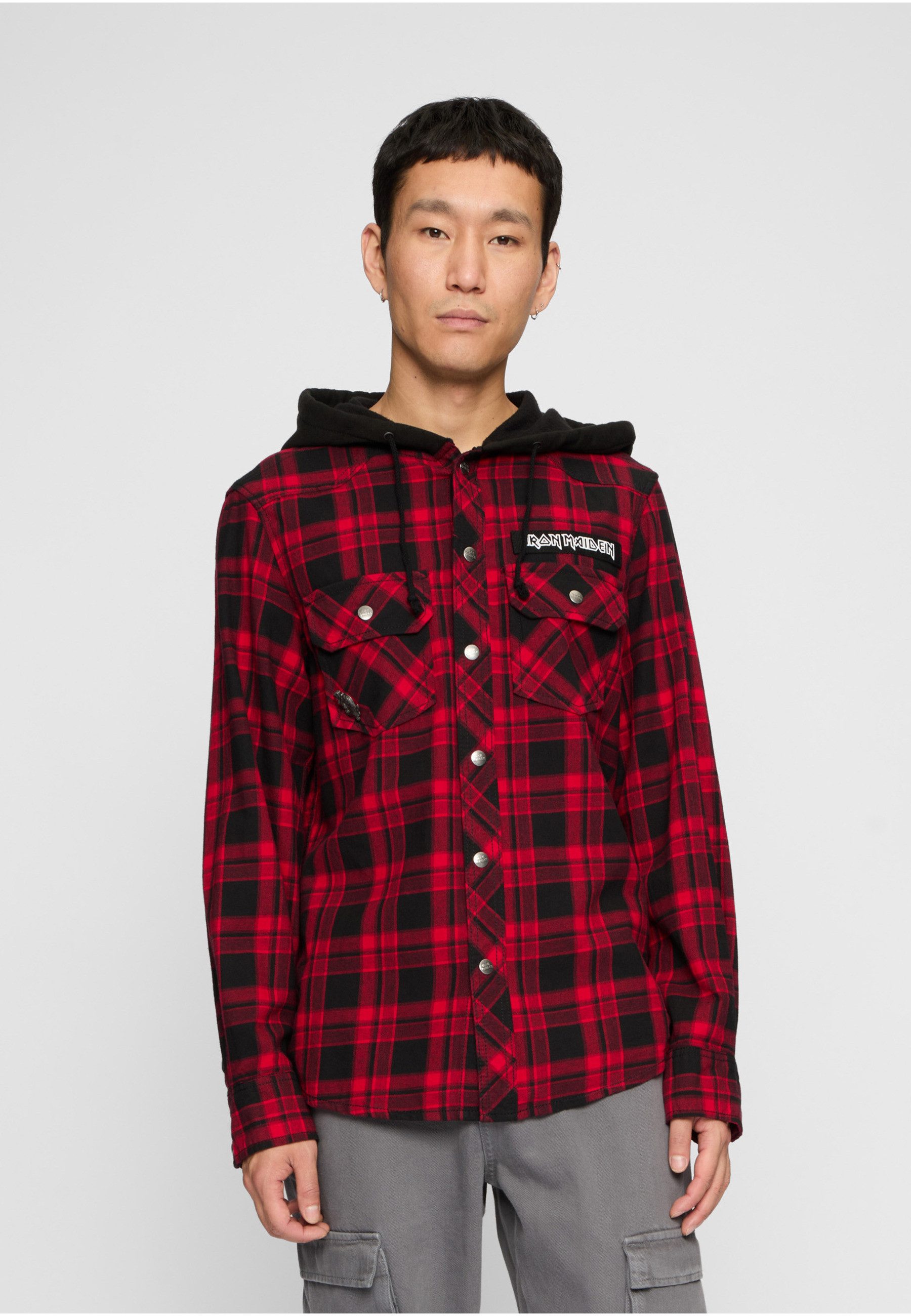 Brandit Langmantel Brandit Iron Maiden Checkshirt Sweathood