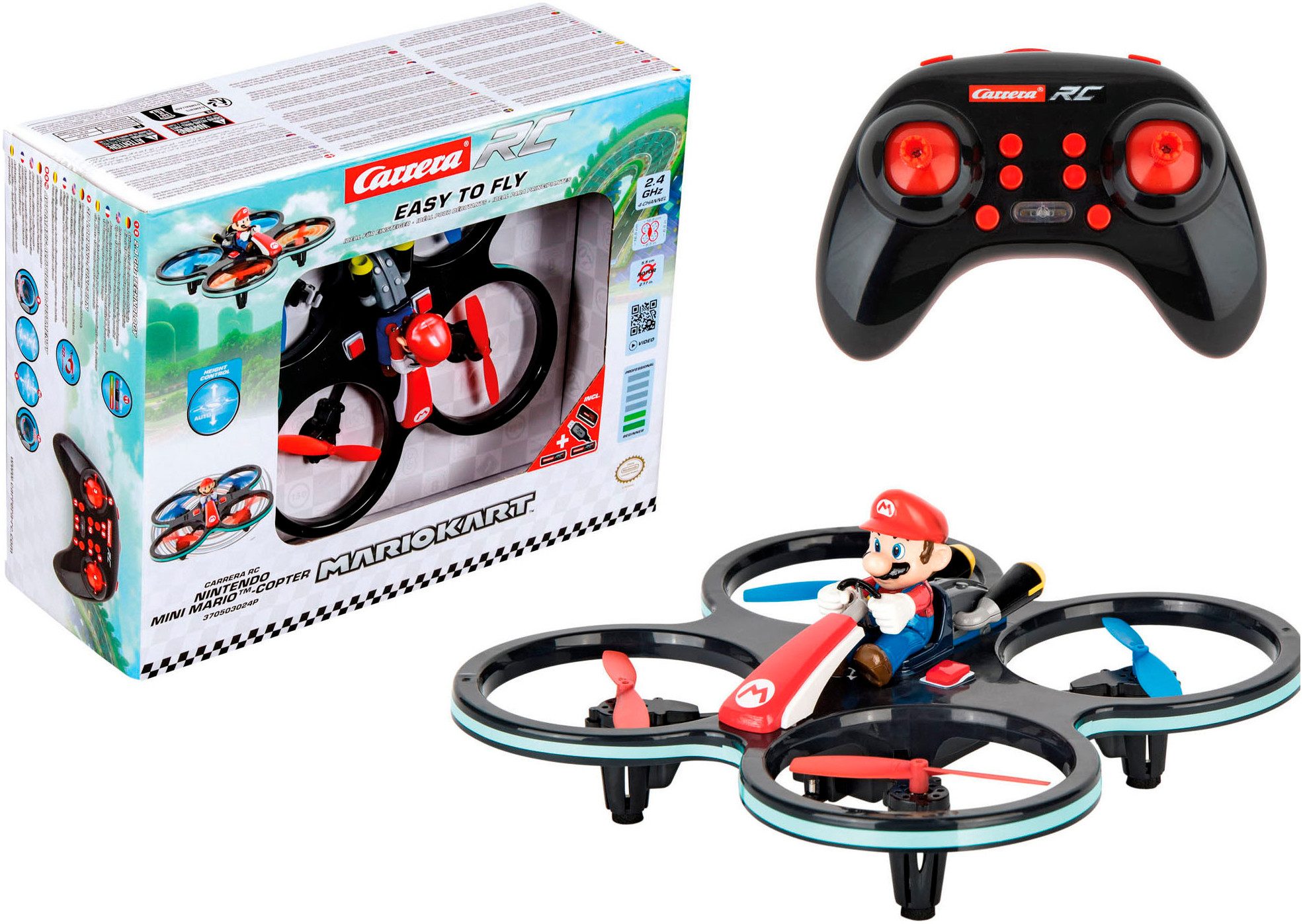 Carrera® RC-Quadrocopter Carrera® RC, Mini RC Mario-Copter, 2,4 GHz