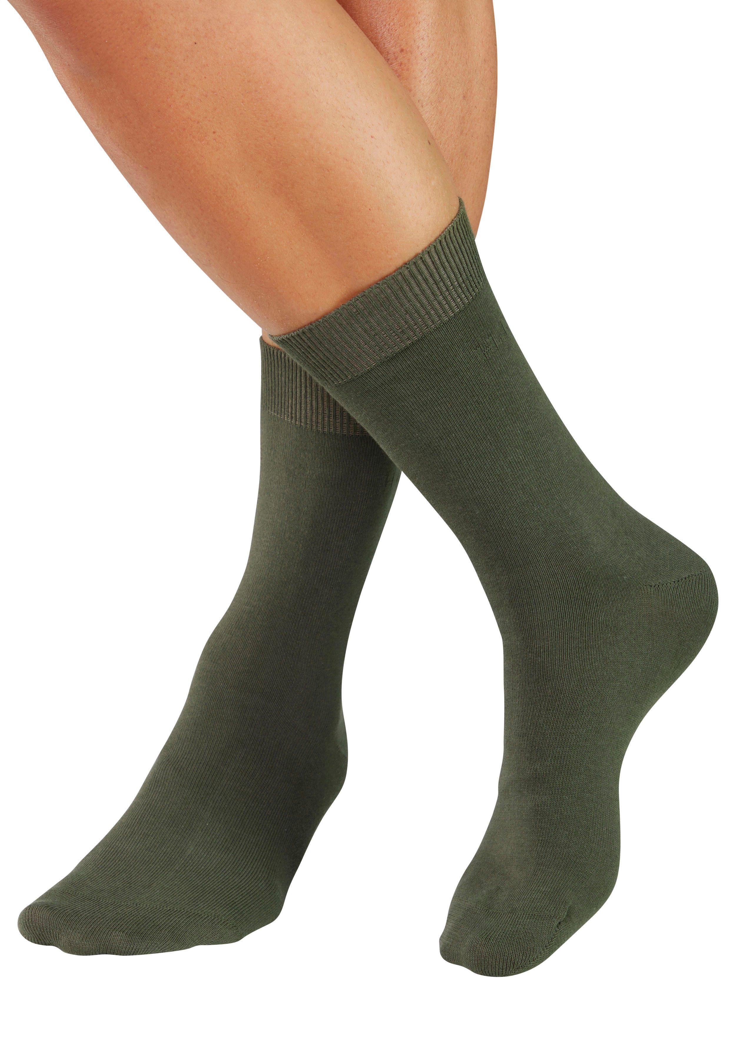 H.I.S Businesssocken Herrensocken, Männersocken, uni Anzugsocken, (Packung, 5-Paar) mit klassischem Rippbündchen, ohne drückende Naht – Bild 3 von 5