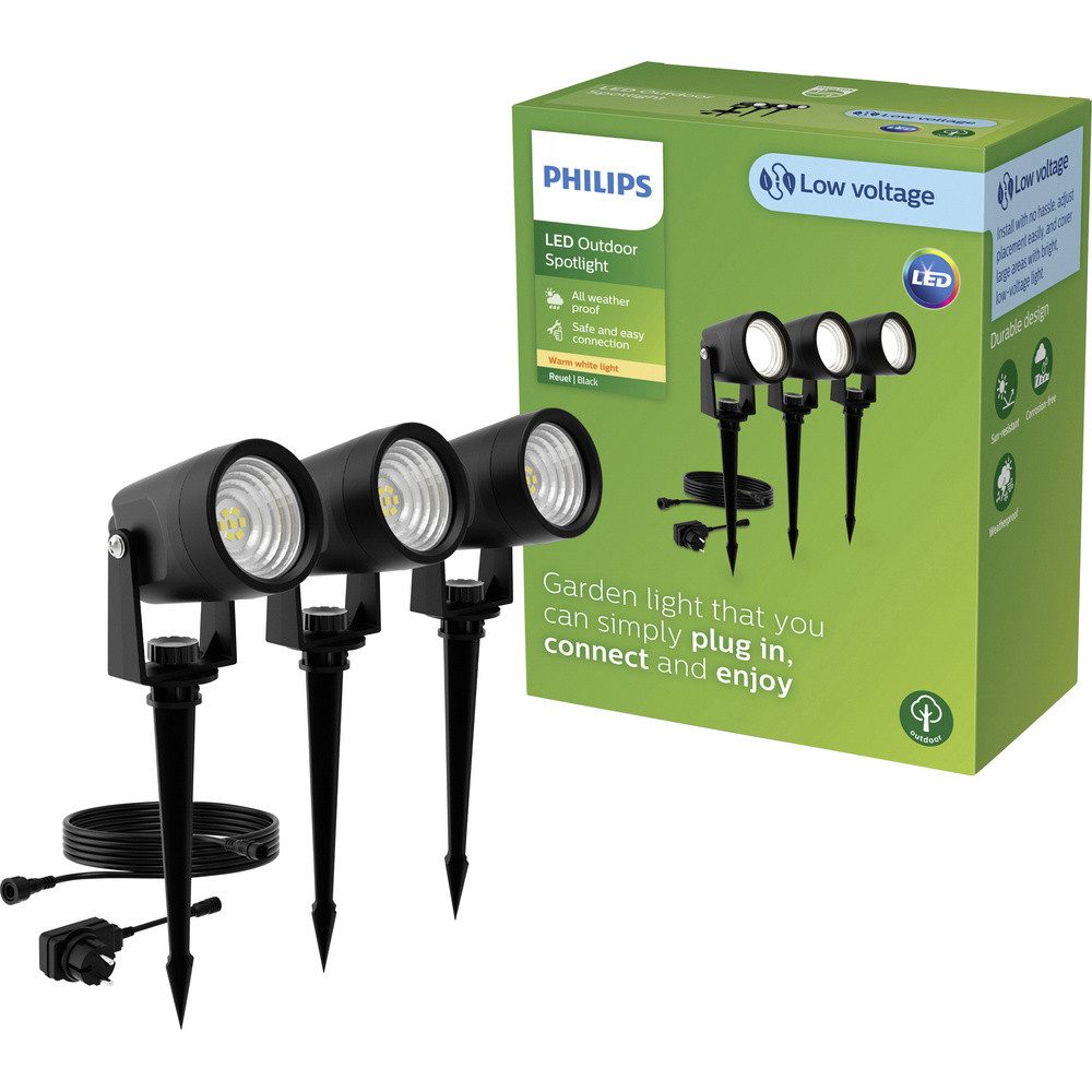 Philips Gartenleuchte Philips LED 929004659301 Reuel LED-Außenstandleuchte LED 4.5 W Sch