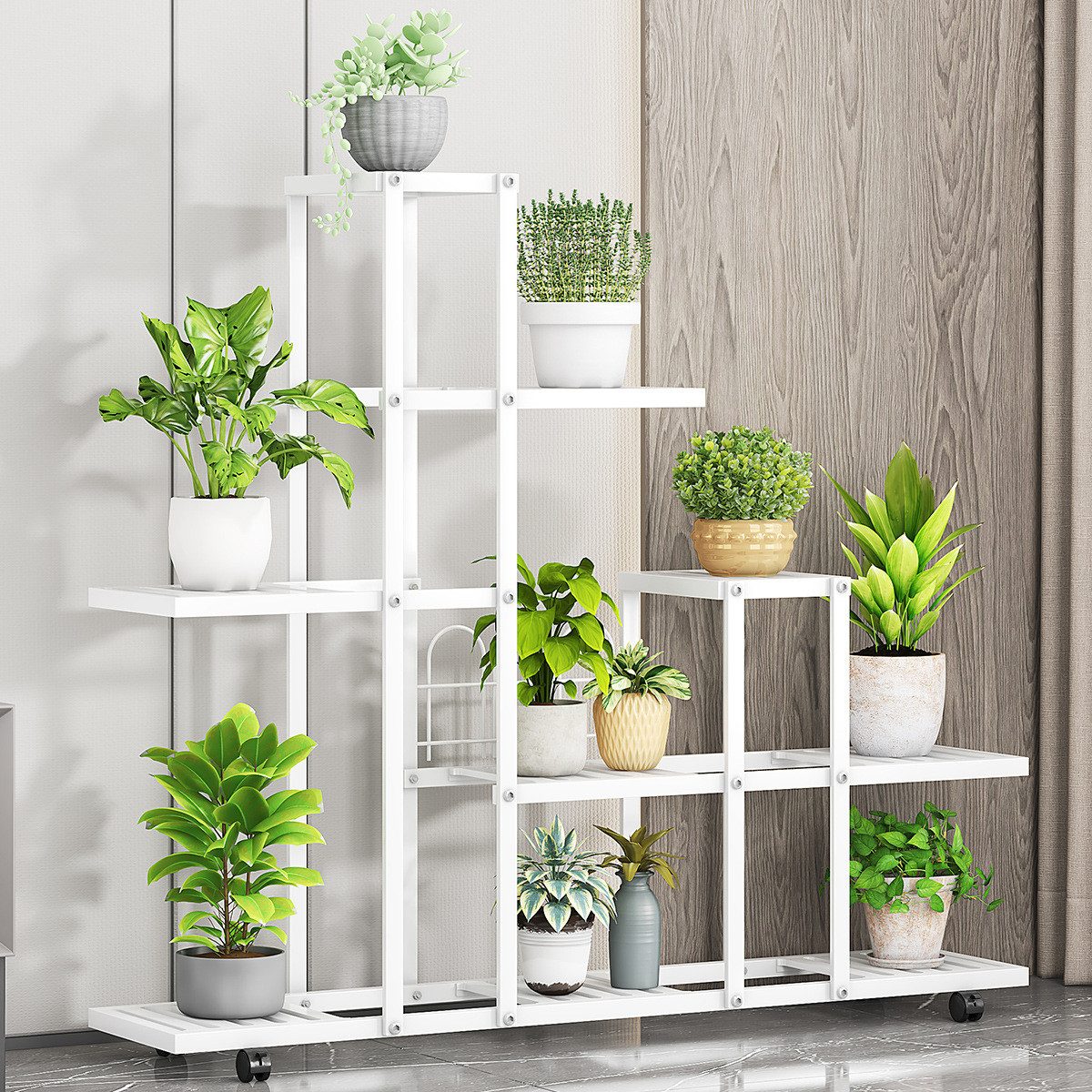 GarveeMore Blumenständer Pflanzenständer Blumenständer Schmiedeeisen Rack O günstig online kaufen