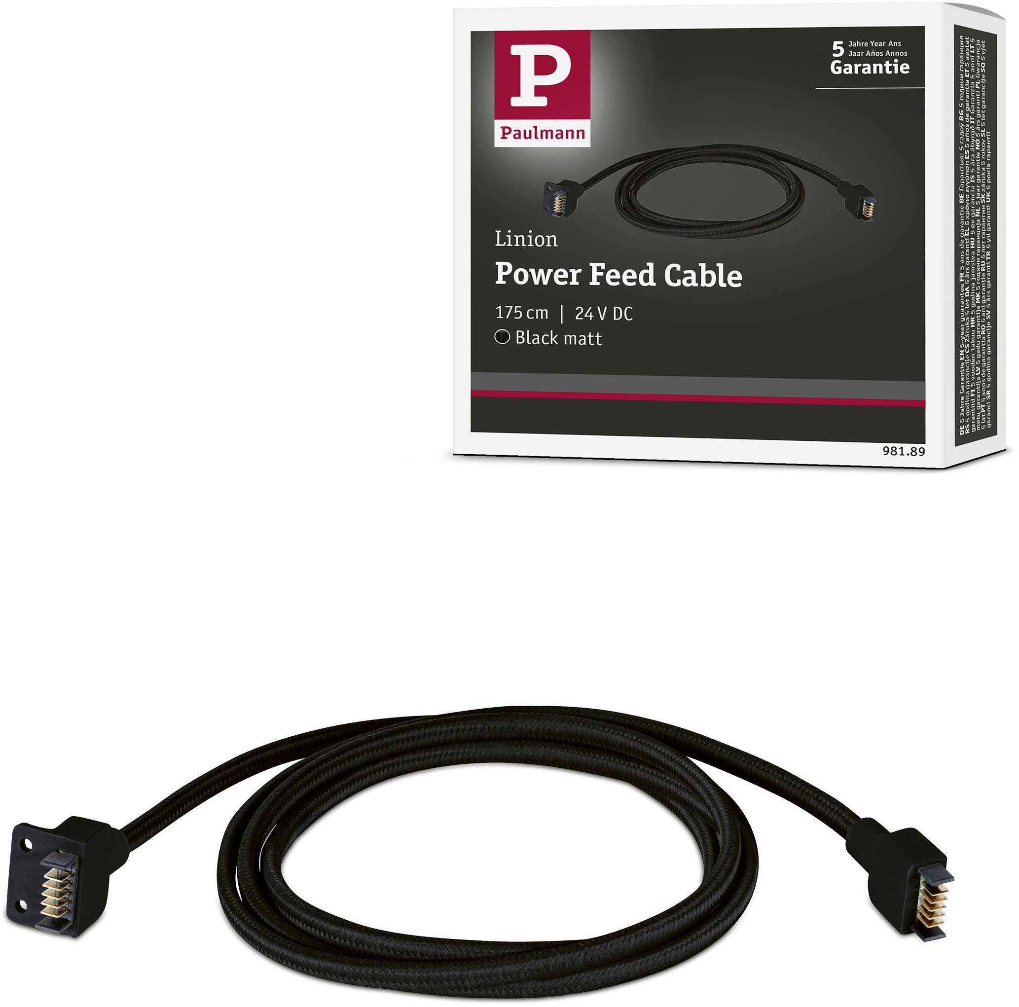 Paulmann Schienensystem-Einspeiser Linion Einspeisekabel 1,75m, 0,175 cm, (1-tlg)