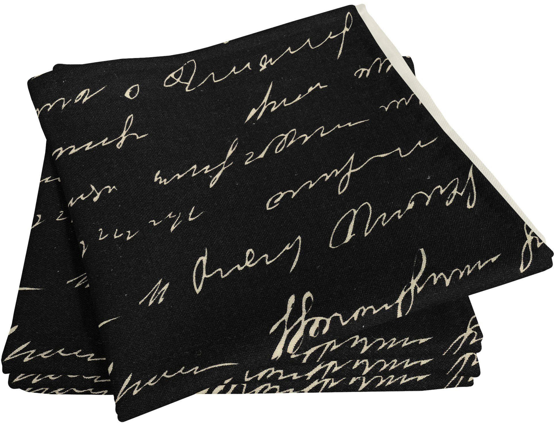 Adam Stoffserviette Scribble, aus Bio-Baumwolle,Made in Germany