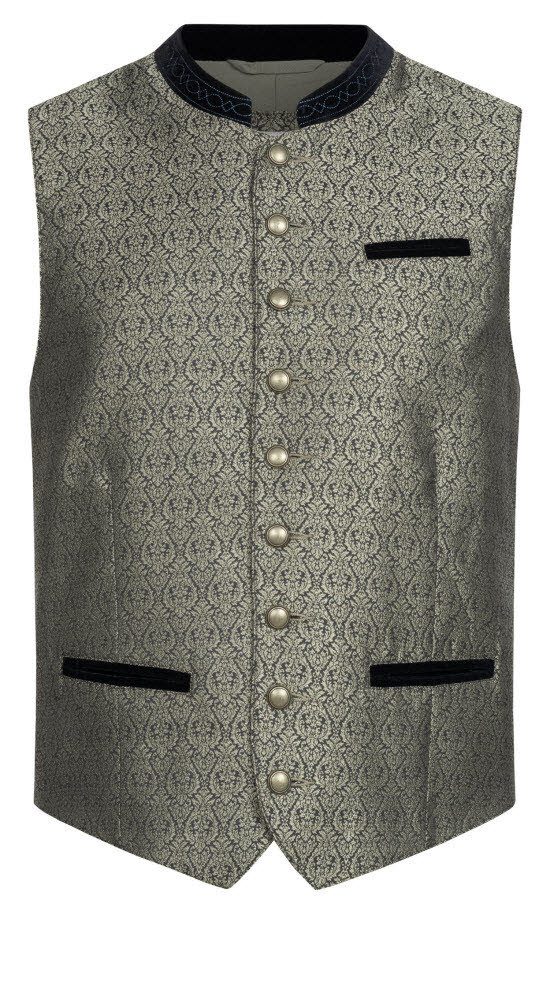 Nübler Trachtenweste Trachtengilet Enno in Blau günstig online kaufen