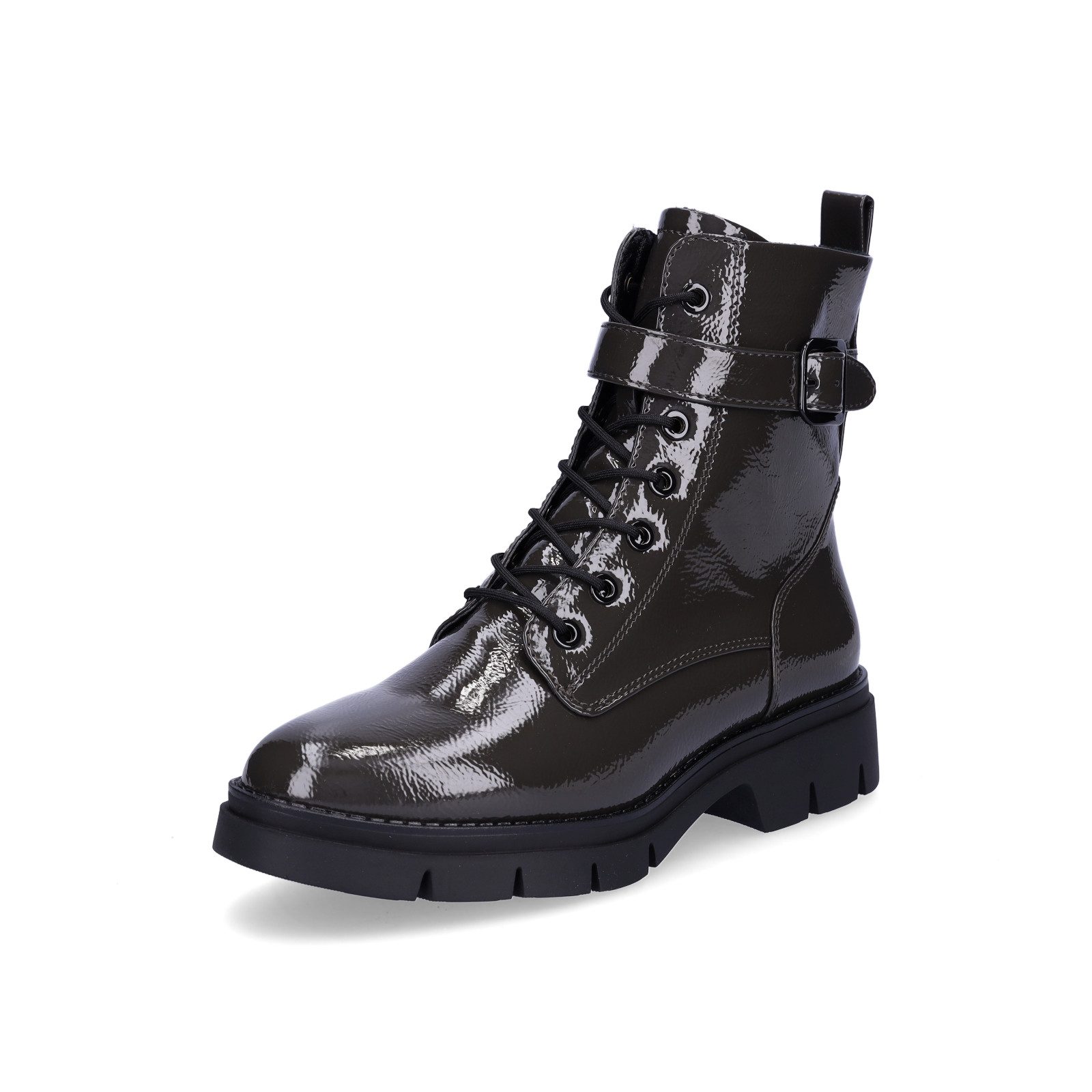 Tamaris Tamaris Damen Schnürboot olive Lack Schnürboots