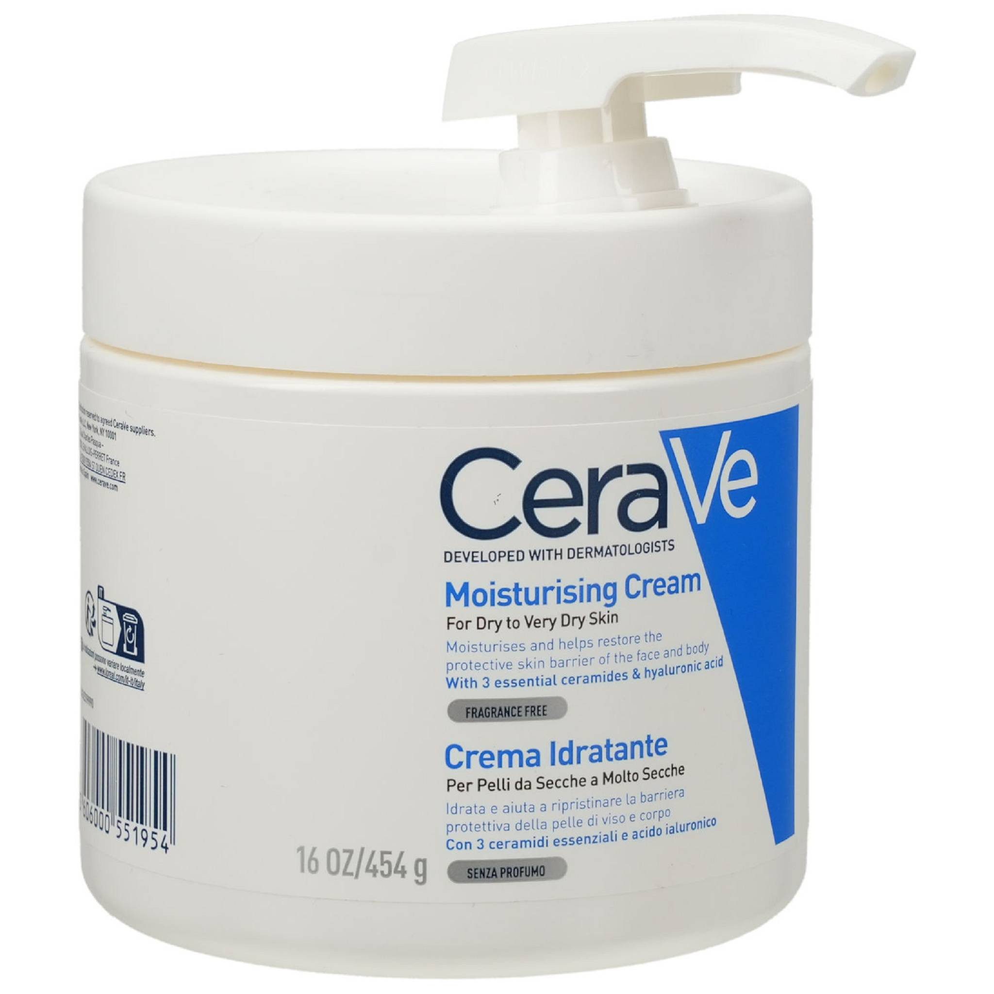 CeraVe Bodylotion Feuchtigkeitscreme Pumpe 454g PZN 17572901