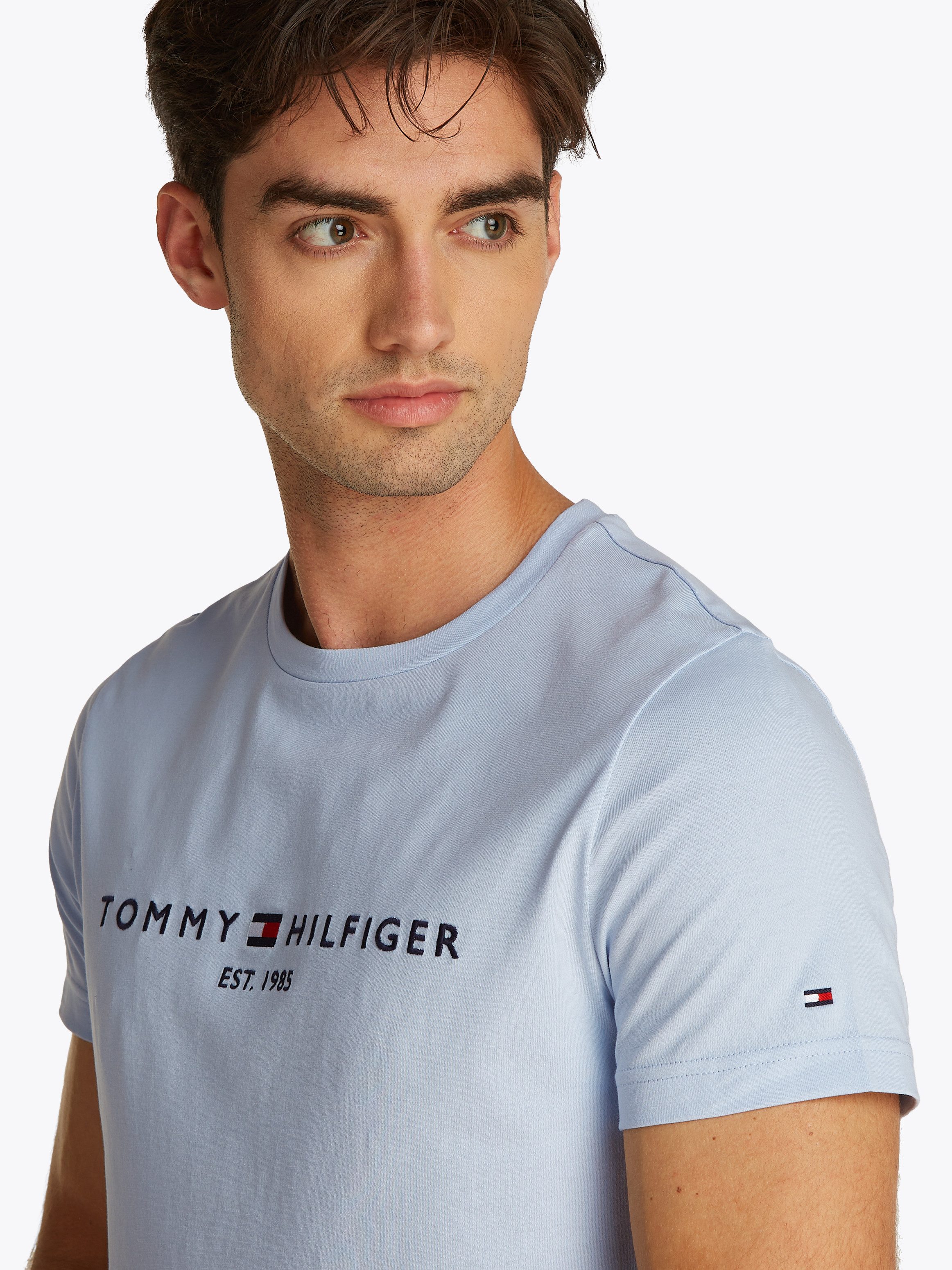Tommy Hilfiger T-Shirt TOMMY LOGO aus reiner Baumwolle günstig online kaufen