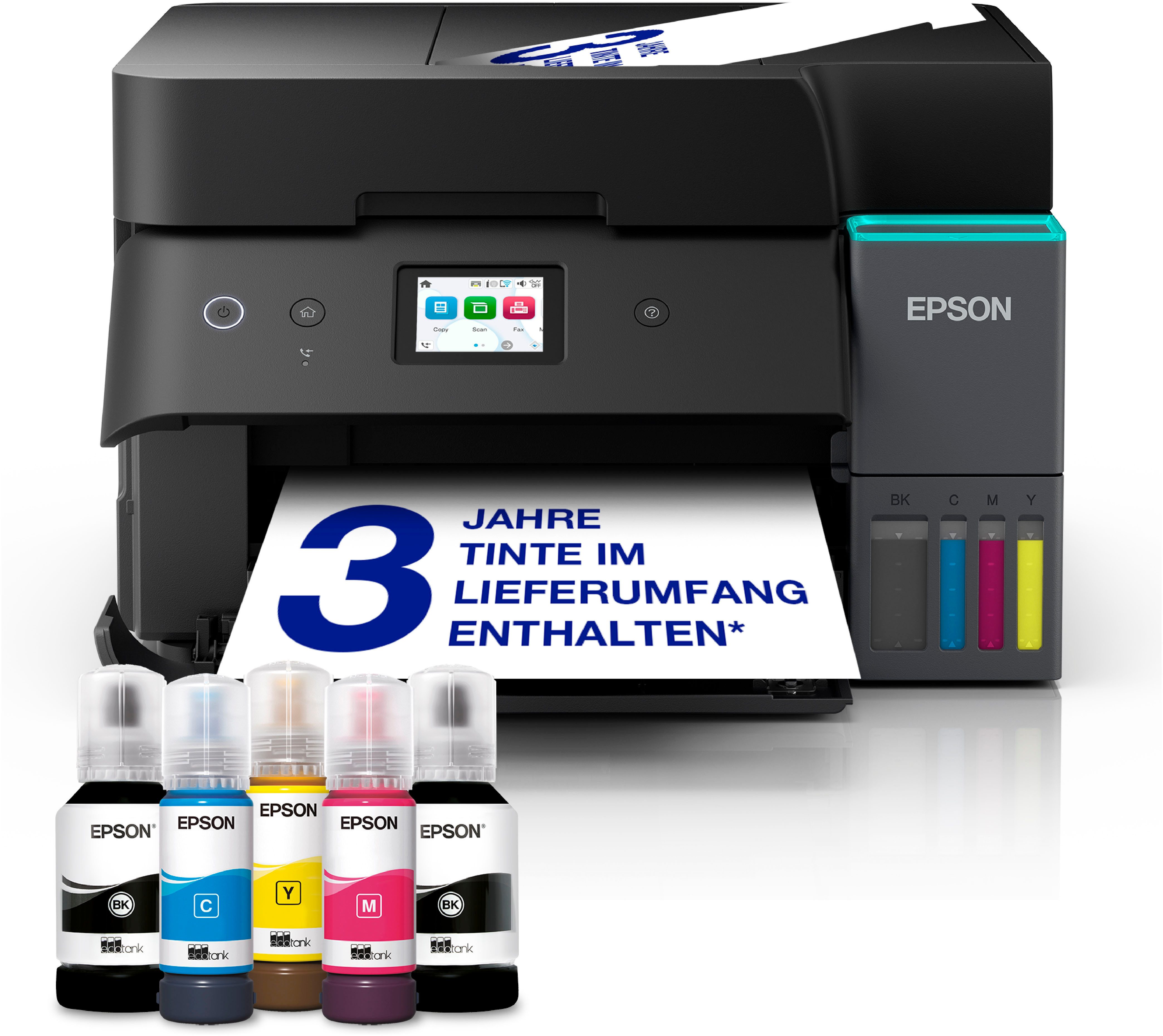 Epson EcoTank ET-4955 Multifunktionsdrucker, (WLAN (Wi-Fi), LAN (Ethernet), Wi-Fi Direct)