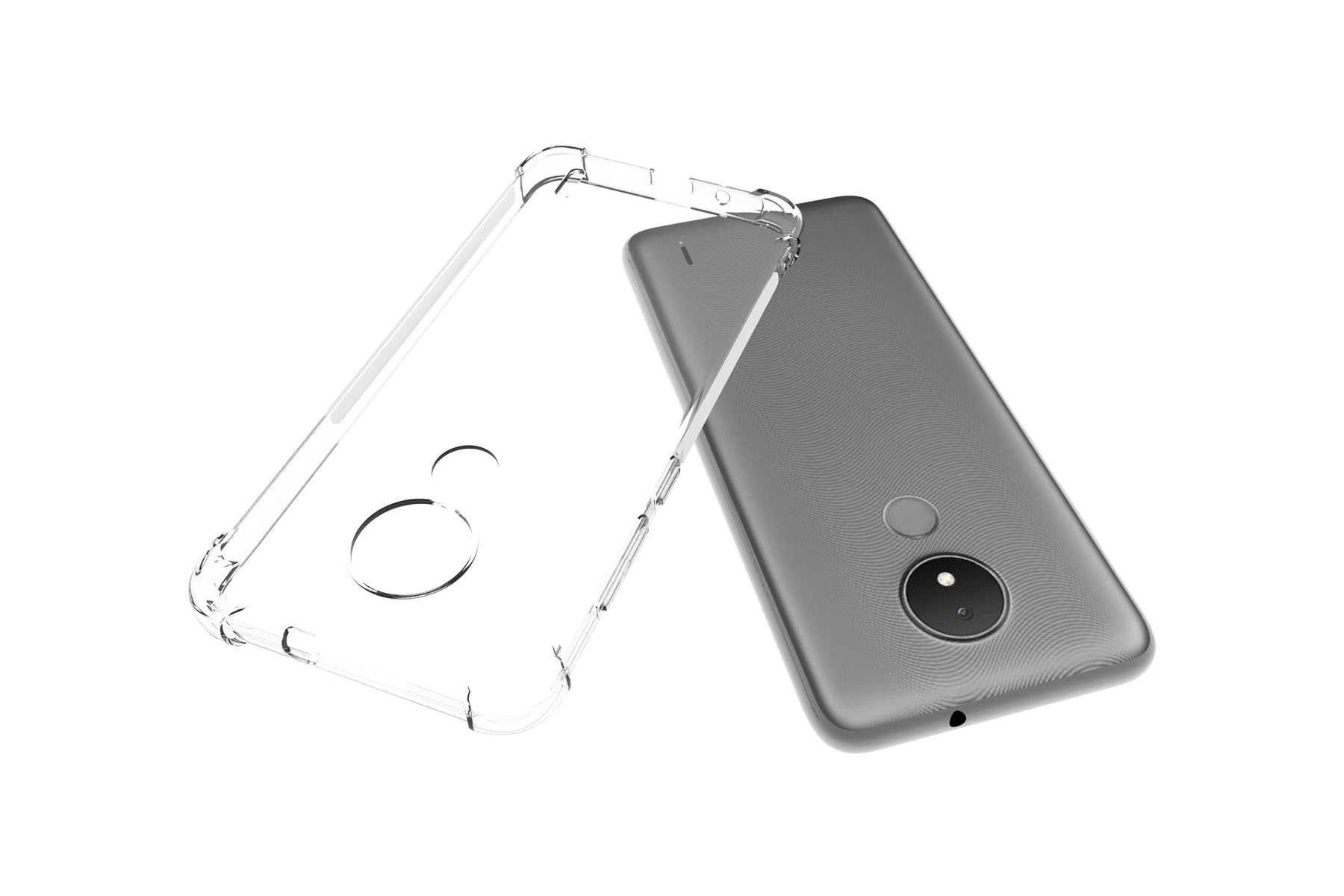 mtb more energy Smartphone-Hülle Clear Armor Case für Nokia C21, Nokia C20, Transparente TPU Schutzhülle Case Backcover mit Anti-Shock Verstärkung
