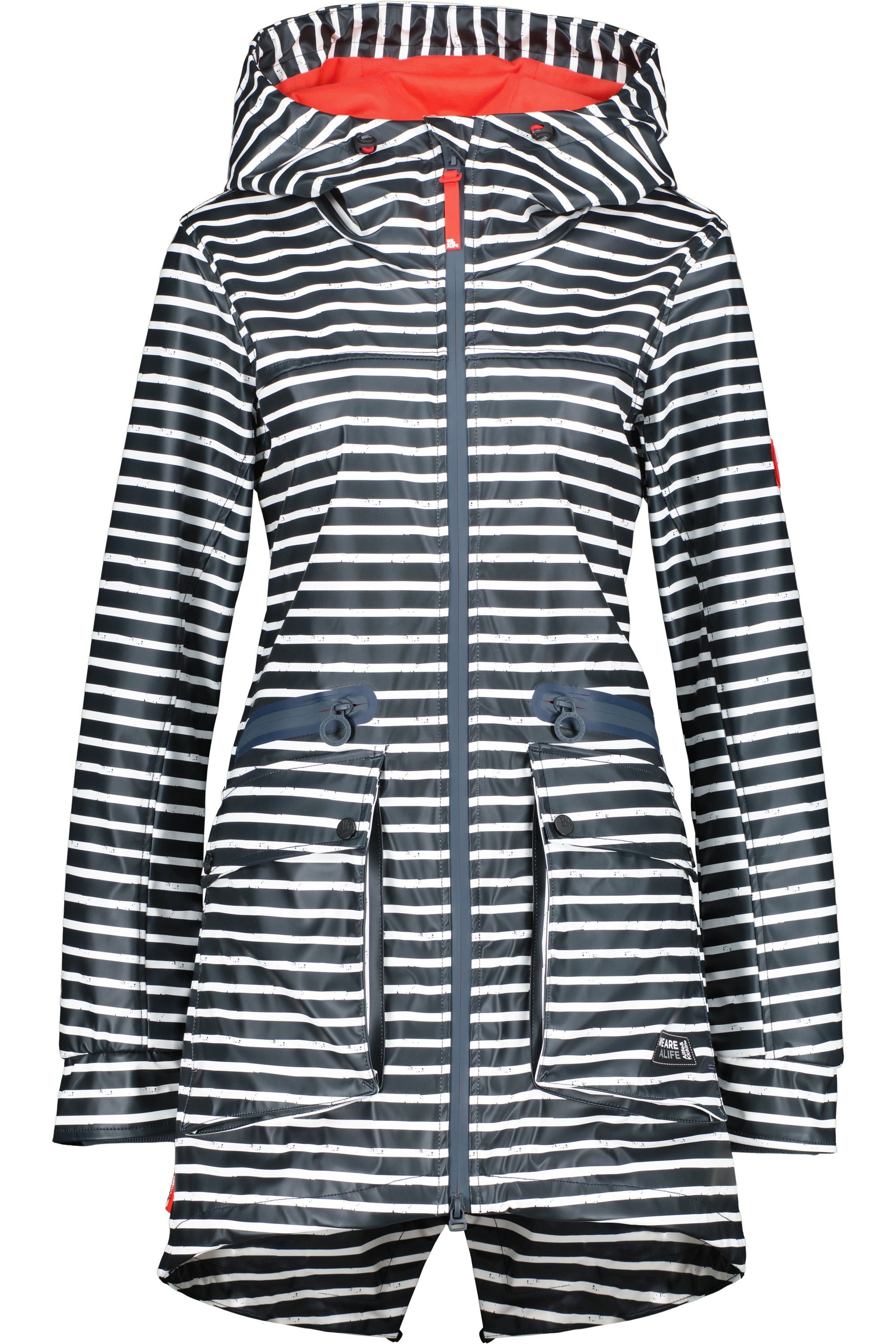 & Kickin AudreyAK Raincoat Sommerjacke marine Damen Übergangsjacke Jacke, leichte Alife