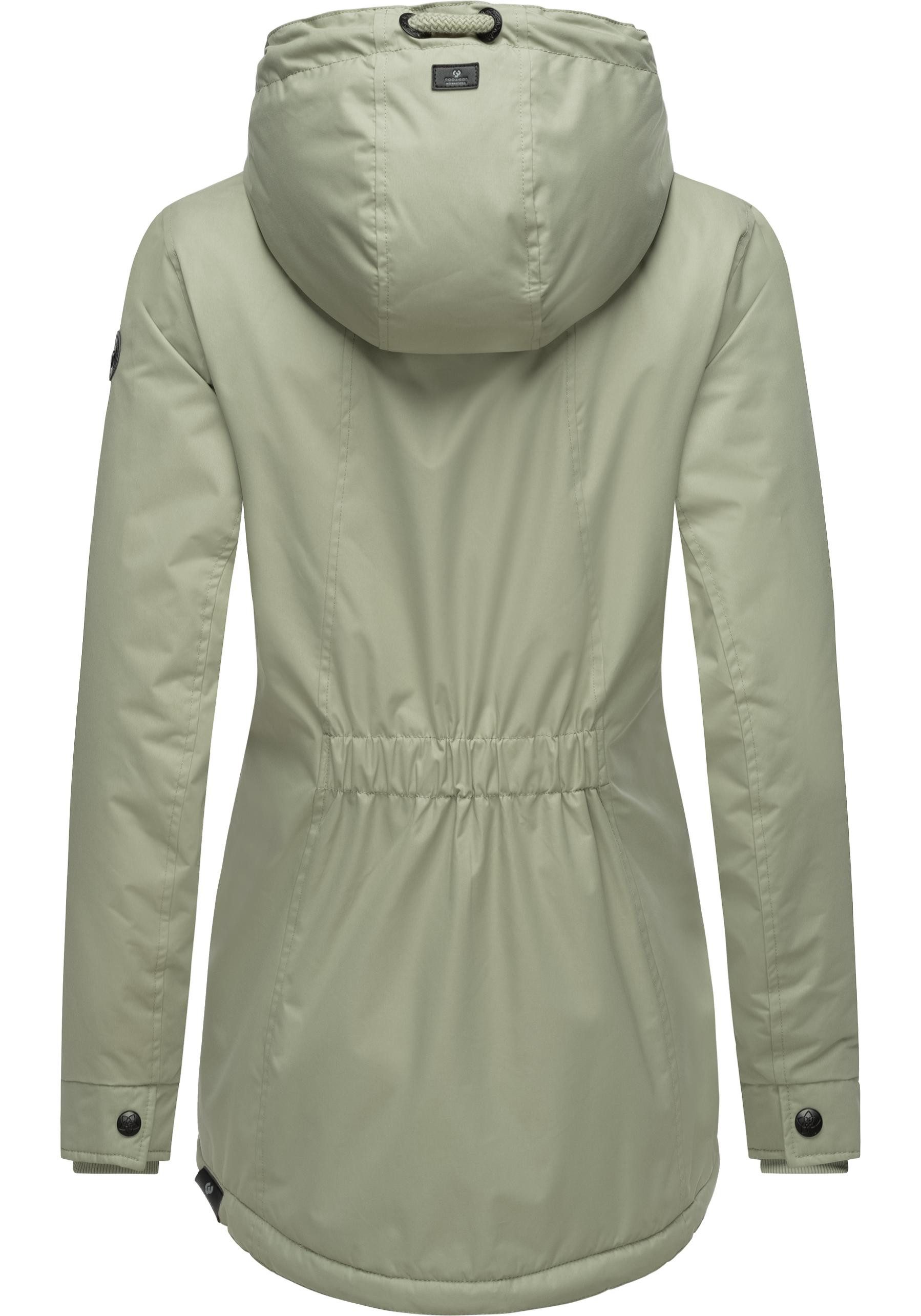 Ragwear Winterjacke Zuzka Winter Wasserdichter Winterparka mit Teddyfleece Innenfutter