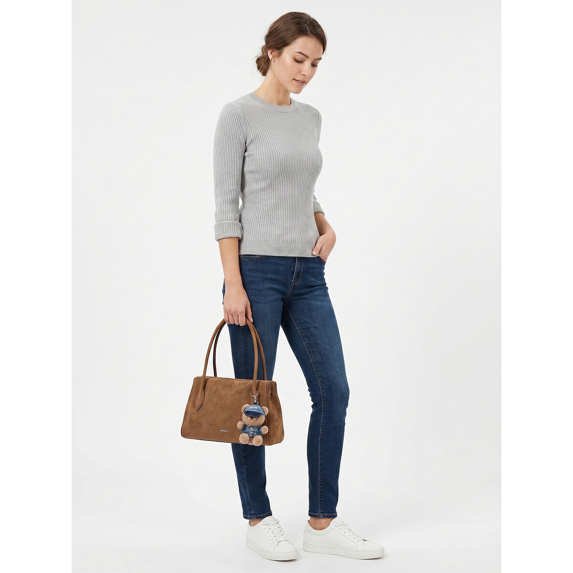 DKNY Schultertasche Amelie, Leder