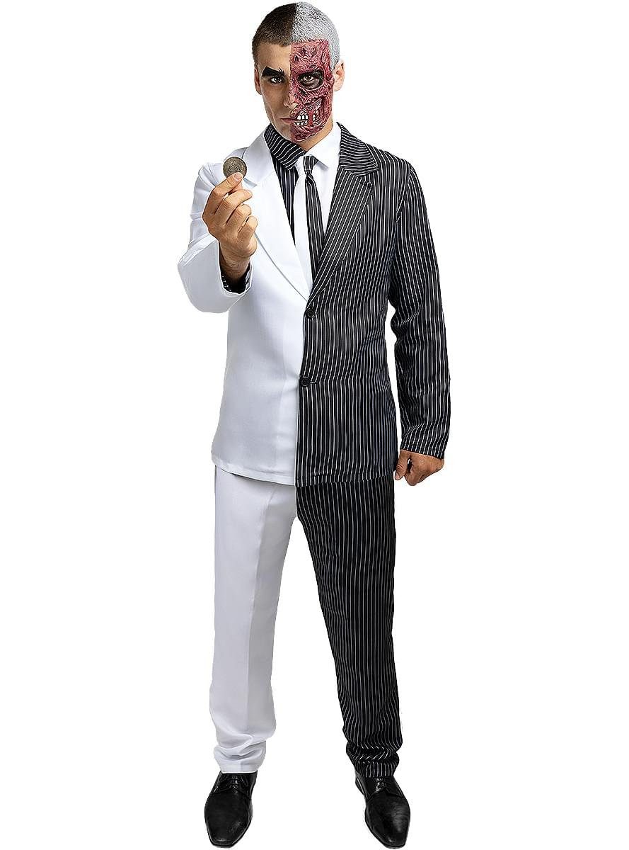 Metamorph Kostüm Arkham City – Two-Face Kostüm, Der wahrhaft zwiespältige Charakter im Stil des Batman-Games