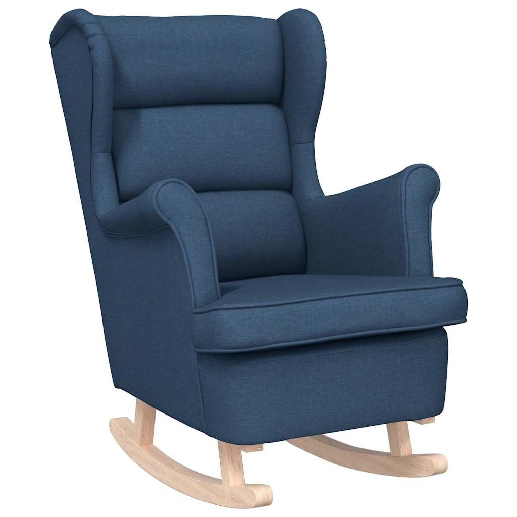 vidaXL Sessel Schaukelsessel Blau 74x90x102 cm Stoff (1-St)
