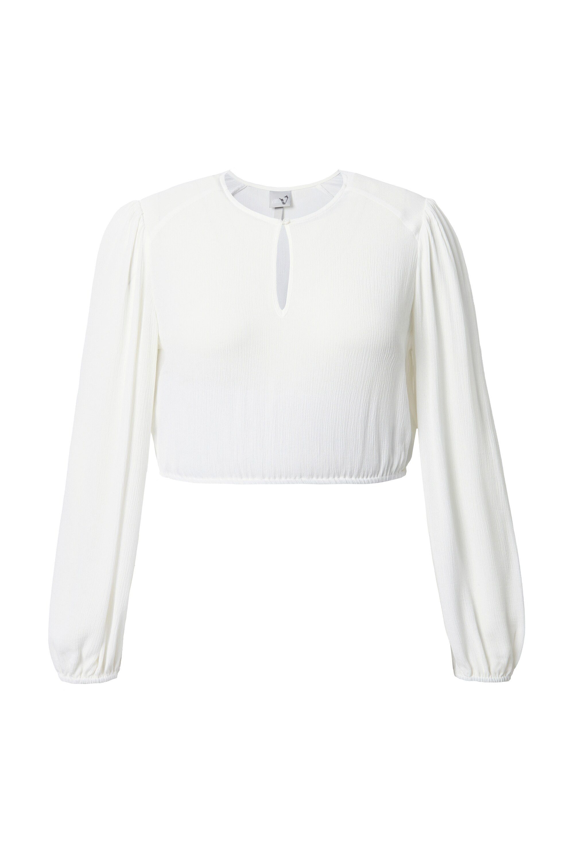 Ulla Popken Longbluse Dirndlbluse Gummisaum Rundhals günstig online kaufen