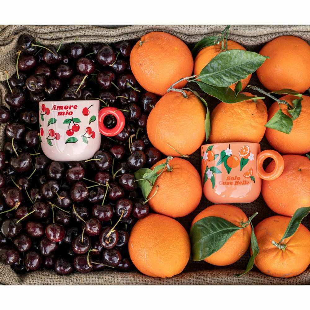 BIALETTI Becher Mercato Della Frutta 2er Set, Porzellan