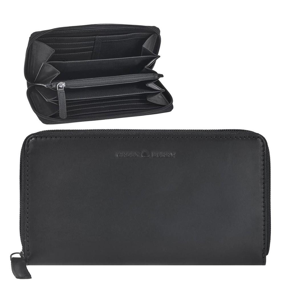 Geldbörse "Pure Black" Leder