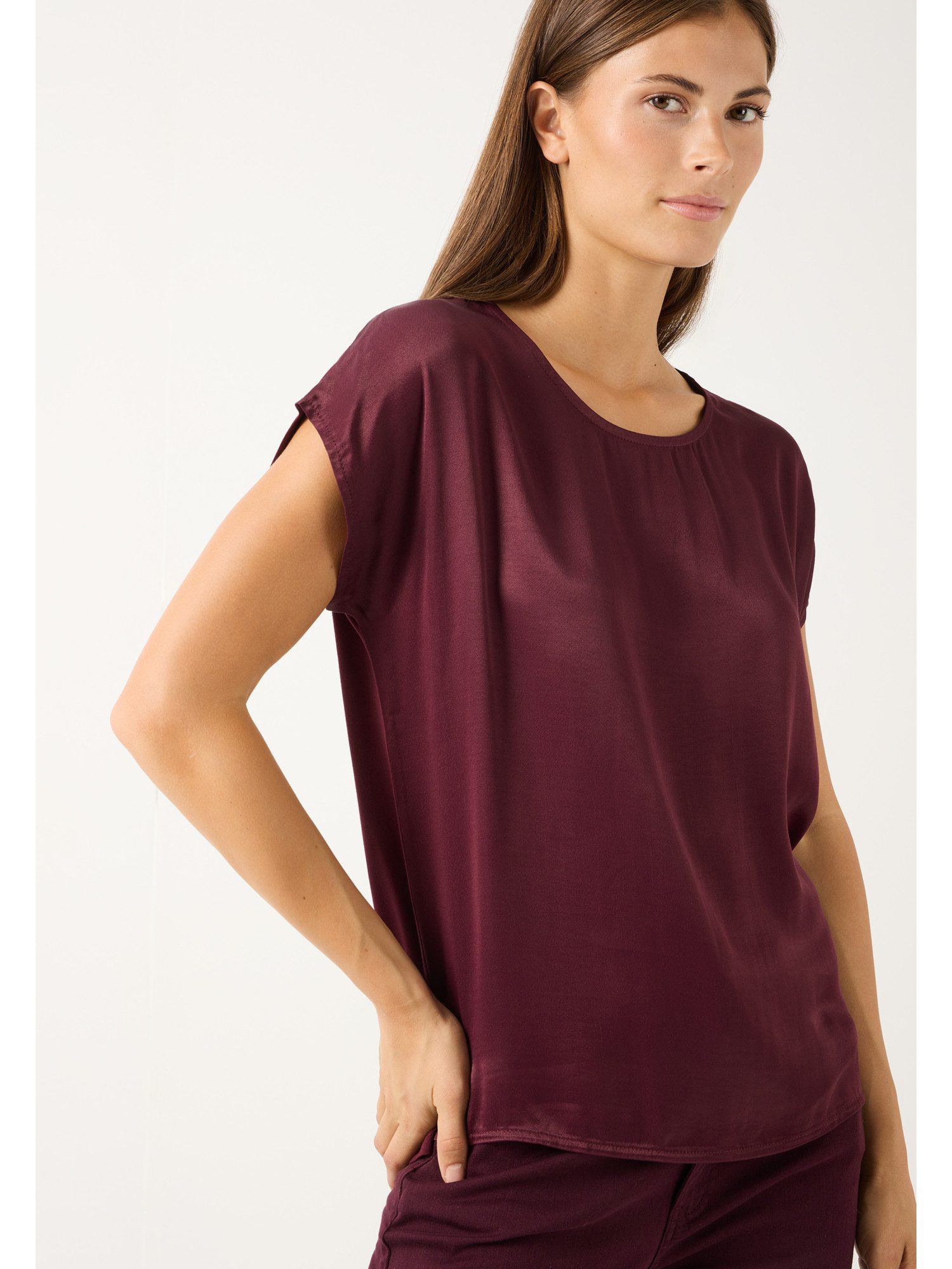 MORE&MORE Blusenshirt vielseitig kombinierbares Blusenshirt