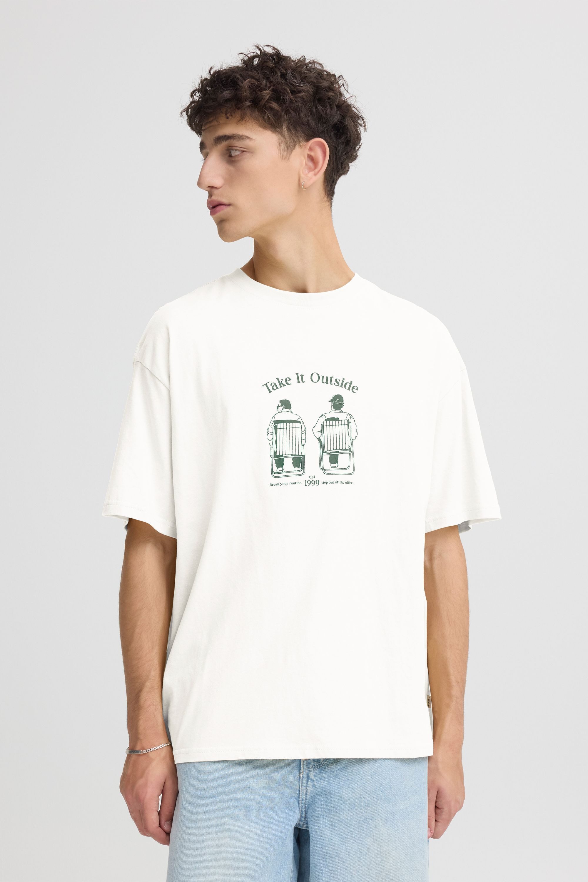 !Solid Rundhalsshirt SDTalon Klassisches T-Shirt mit Print und Backprint