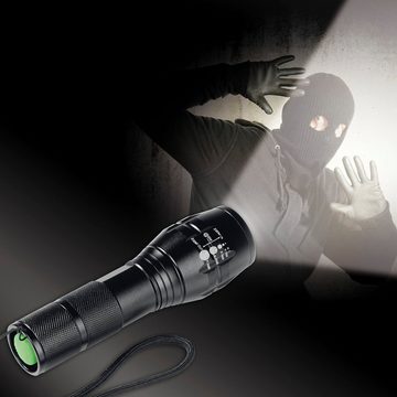 EASYmaxx Taschenlampe, Security Funktions-Taschenlampe 4,5V schwarz