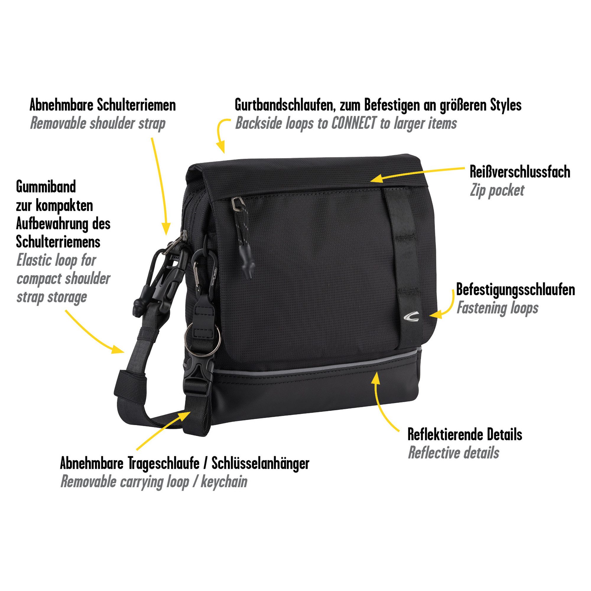 camel active Umhängetasche Connect, perfekt durchdachtes modulares Reisetaschensortiment in vielen Styles
