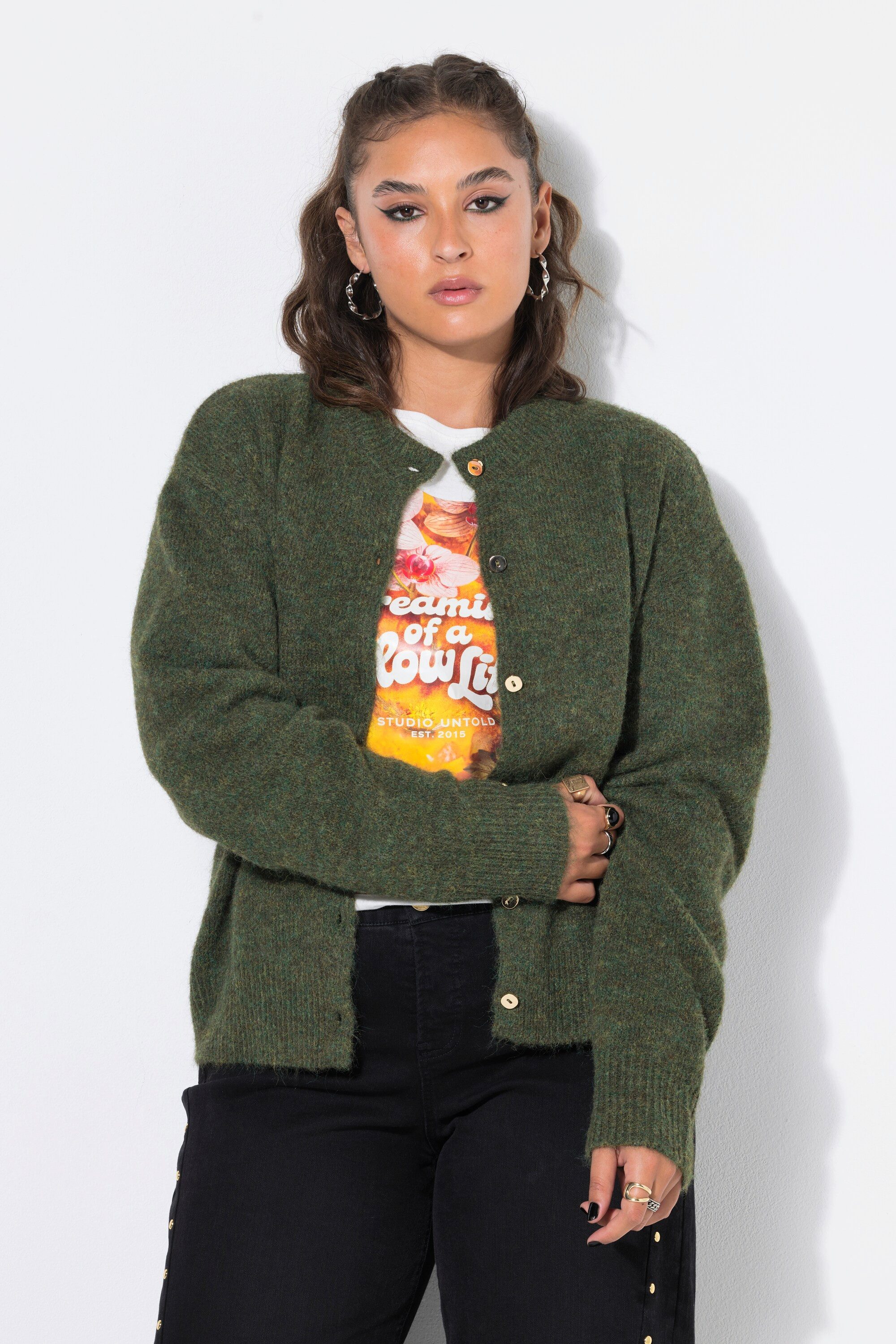 Strickjacke Strickjacke oversized extra langer Langarm