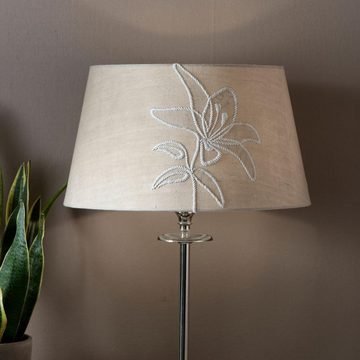 Rivièra Maison Lampenschirm Lampenschirm Embroidered Flower Beige (25cm)