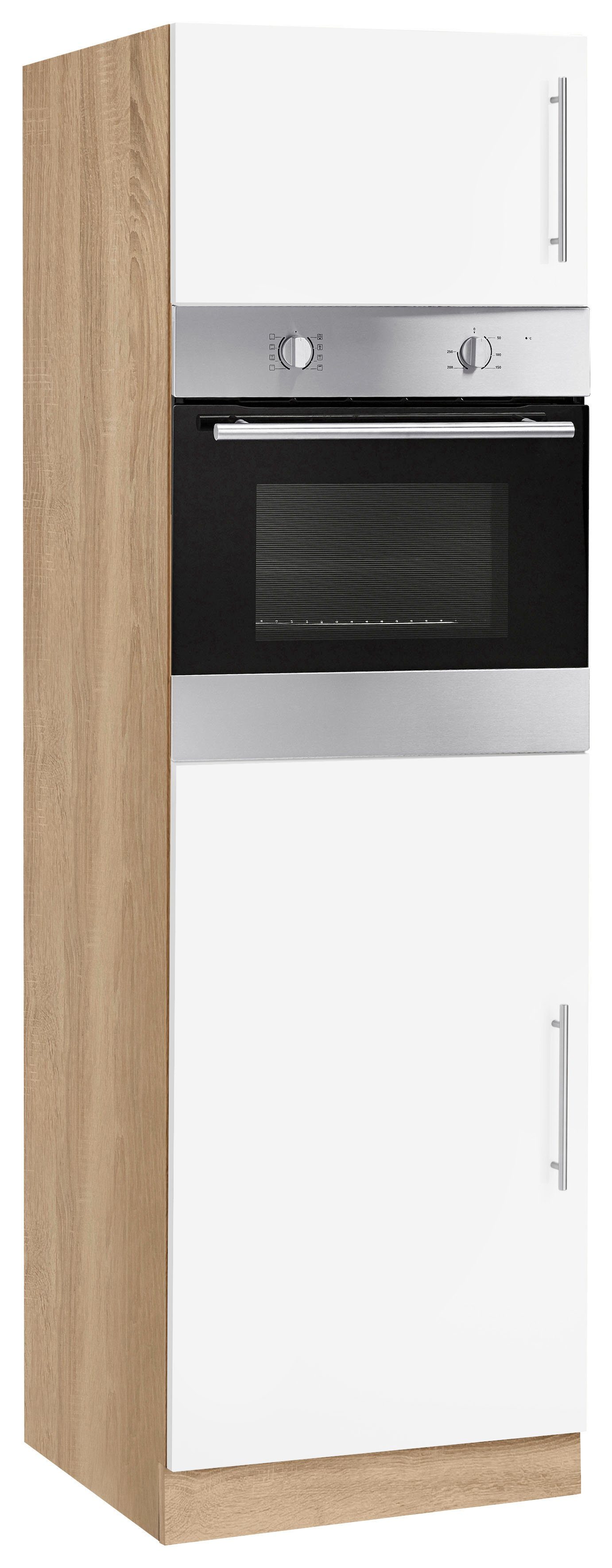 wiho Küchen Backofen/Kühlumbauschrank Cali 60 cm breit