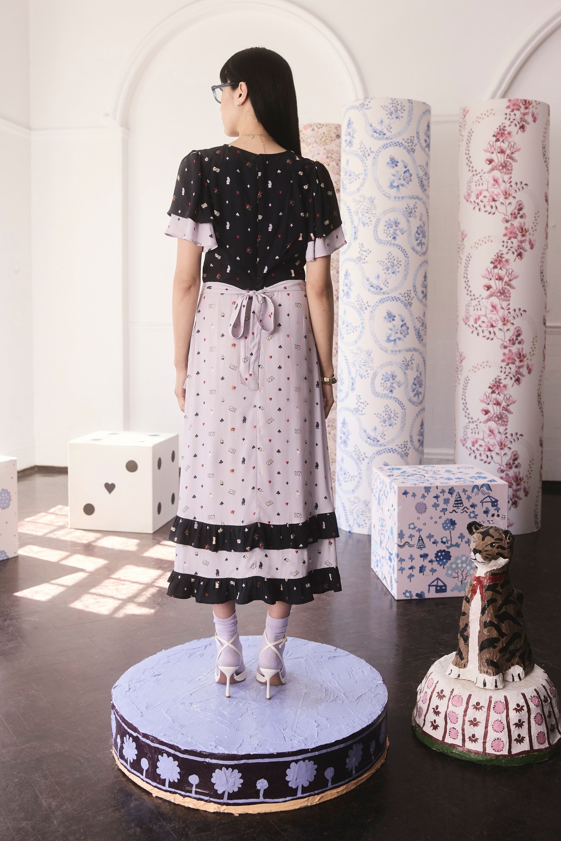 Cath Kidston Blusenkleid Cath Kidston Teekleid aus Viskose (1-tlg)