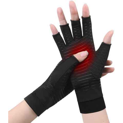 Alster Herz Trainingshandschuhe Unisex Arthritis Handschuhe für Schmerzlinderung, Fingerlos, A0472 ideal für den Alltag