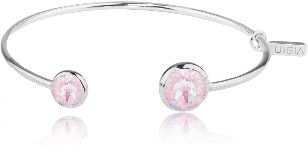 LUISIA® Armreif "Einreihiger Armreif Fjella mit zwei Kristallen von Swarovski®" (inkl. Schmuckbox)