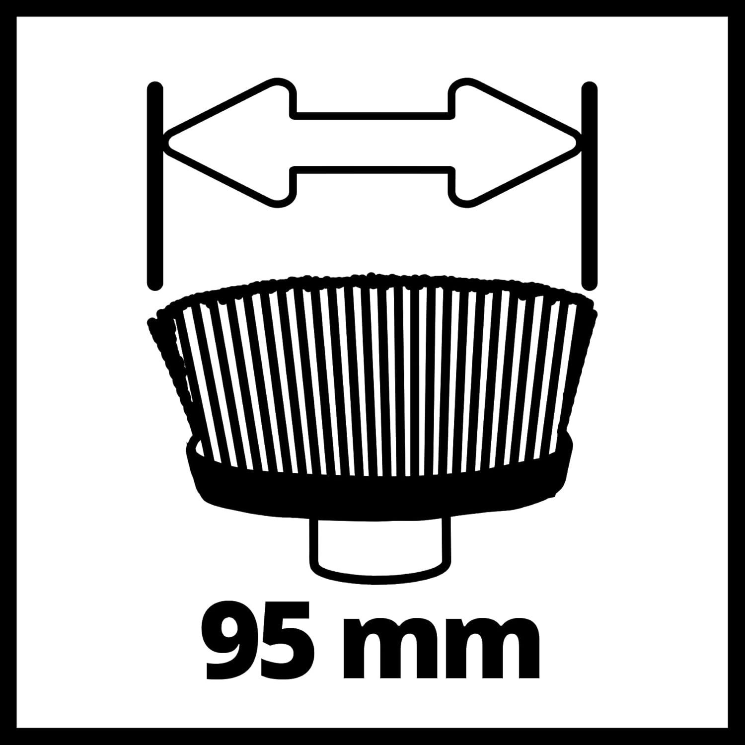 Einhell Akku-Oberflächenbürste Einhell Bürste ULTRA 95/25 für Oberflächenbürste PICOBELLA 18/90 – Bild 5 von 5