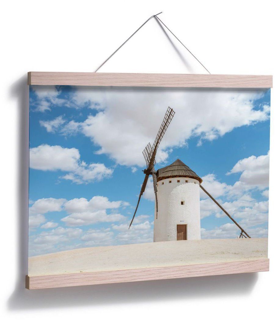 Bild, Windmühlen (1 Wandbild, Wall-Art Spanien, Wandposter Don Quijote St), Gebäude Poster, Poster