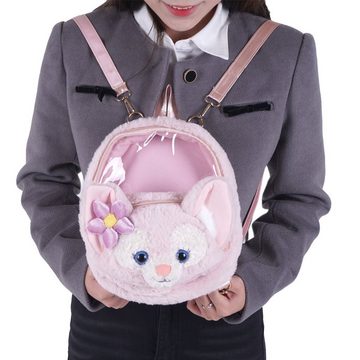 GalaxyCat Daypack Plüsch Ita bag Mini Rucksack mit transparentem Sichtfenster im LinaBel, Itabag Minirucksack