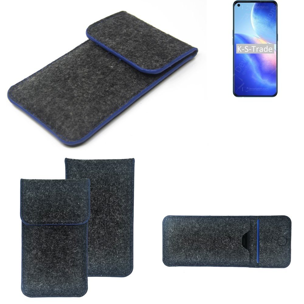 K-S-Trade Handyhülle für Oppo Find X3 Lite, Handy-Hülle Schutz-Hülle Filztasche Pouch Tasche Case Sleeve
