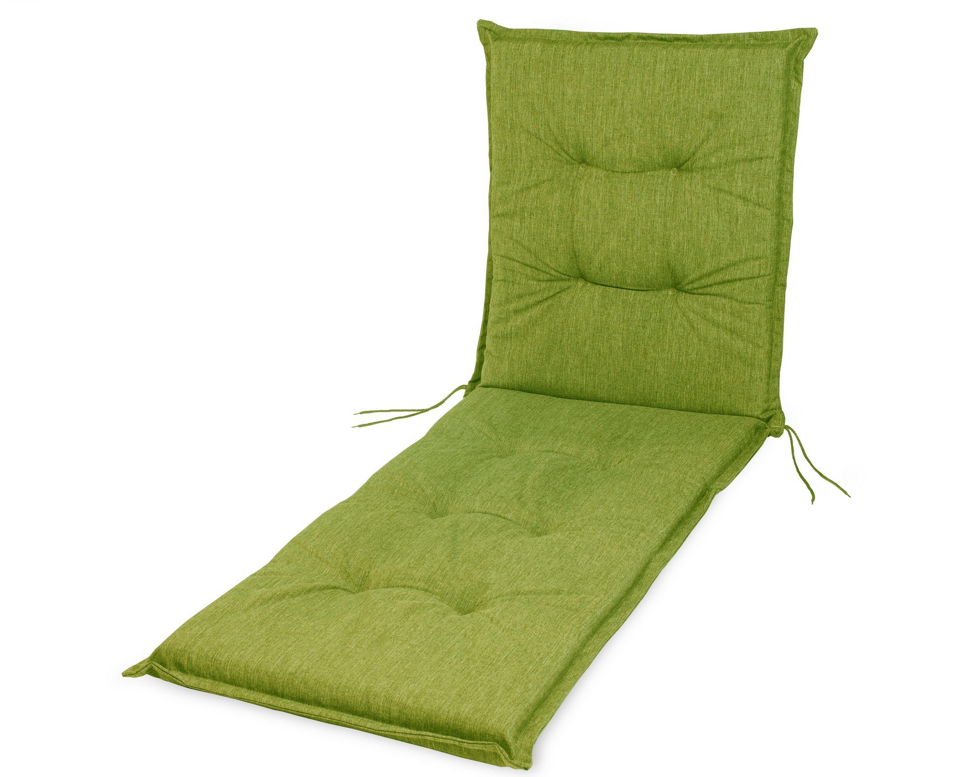 sunnypillow Liegenauflage Polsterauflagen für Gartenliege 190 x 60 x 9cm, 1 Stück Grün